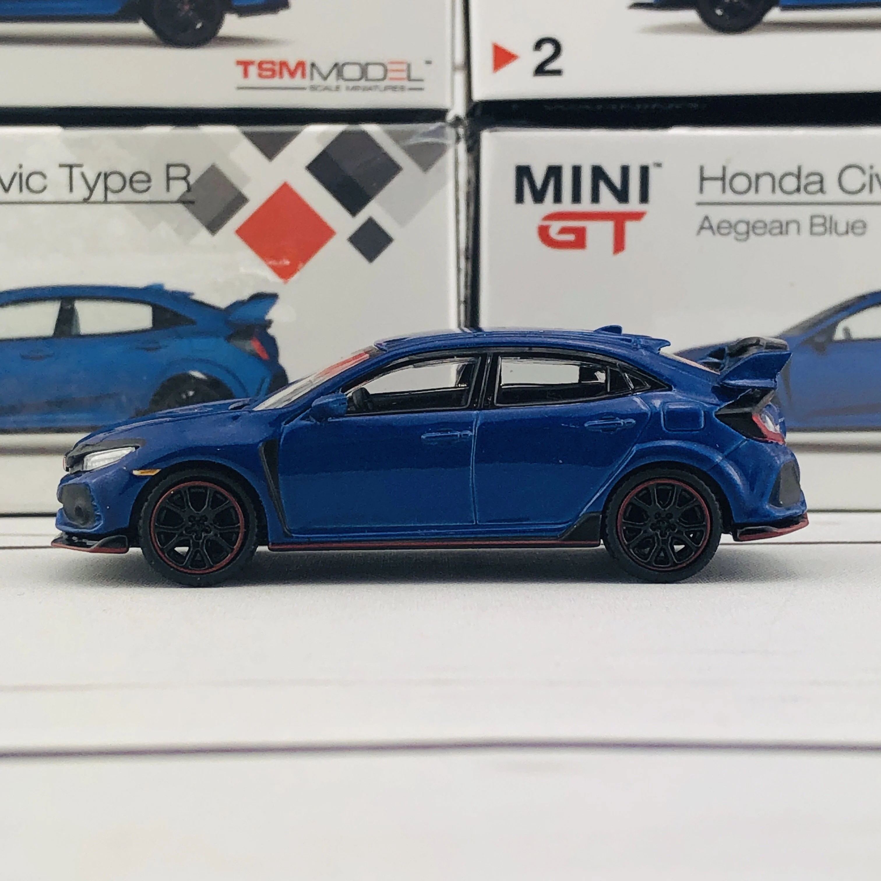 MINI GT 1/64 Honda Civic Type R (FK8) Aegean Blue (RHD) MGT00002-R - Image 2