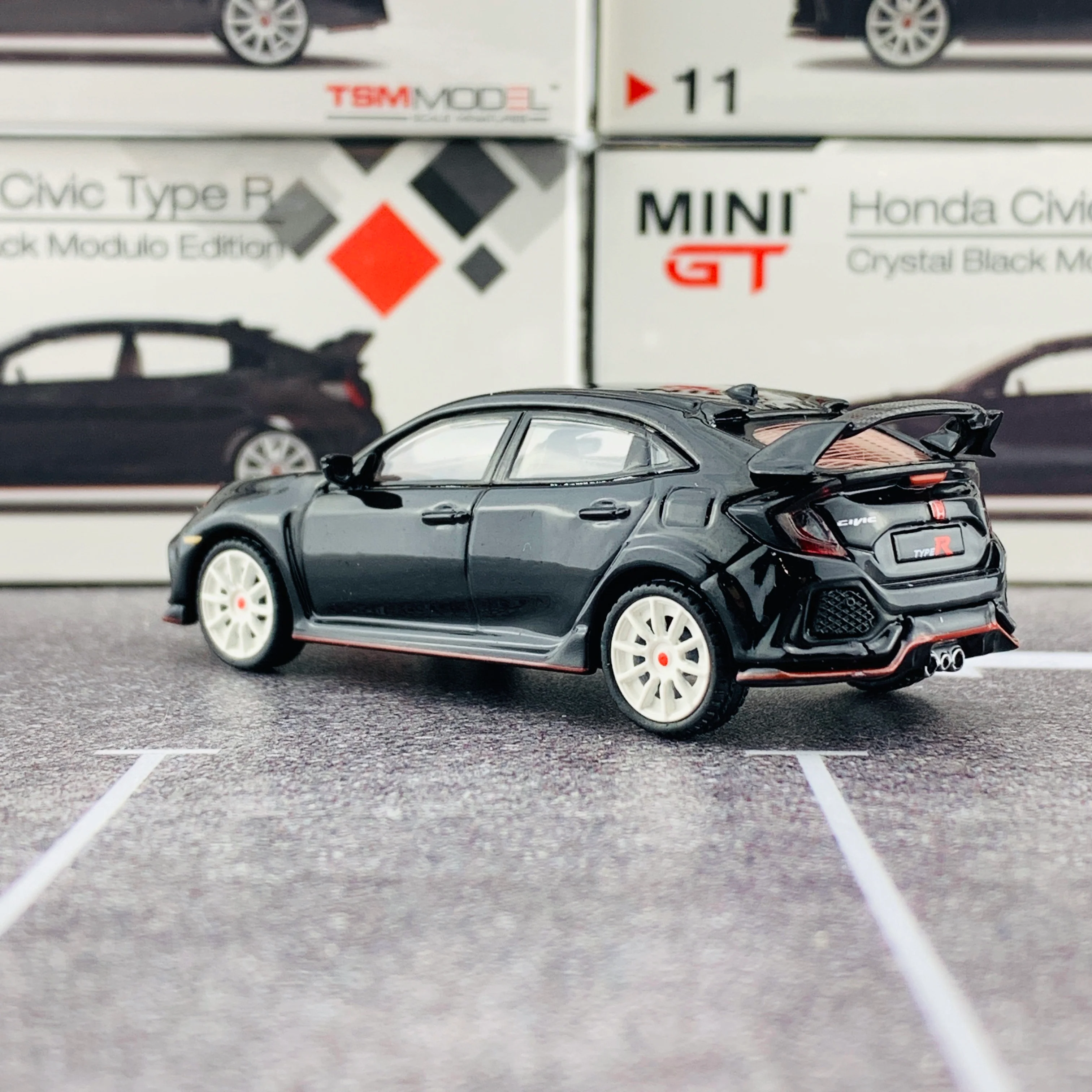 MINI GT 1/64 Honda Civic Type R (FK8) Crystal Black Modulo Edition Malaysian Exclusive RHD MGT00011-R - Image 3