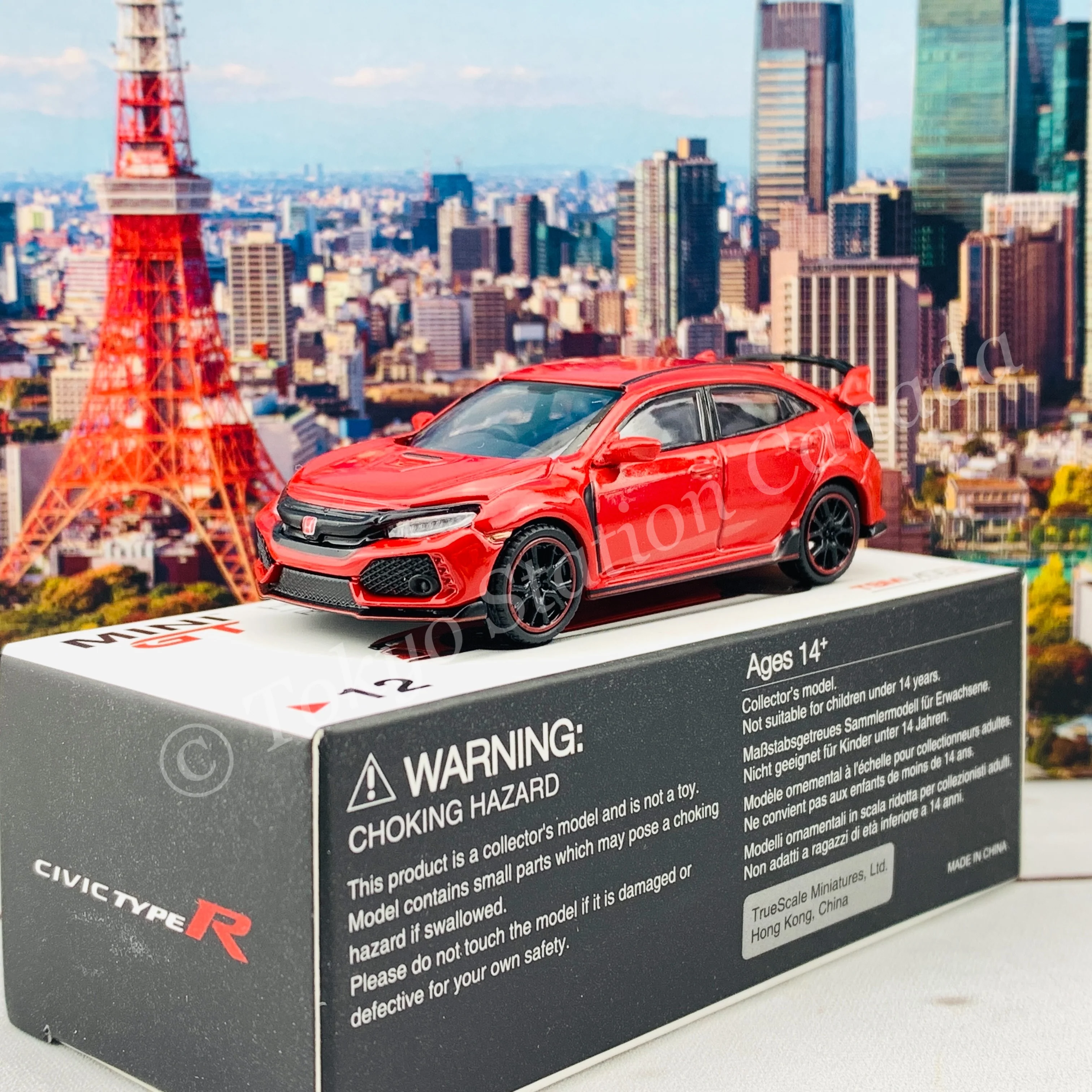 MINI GT 1/64 Honda Civic Type R (FK8) Rallye Red (RHD) MGT00012-R - Image 2
