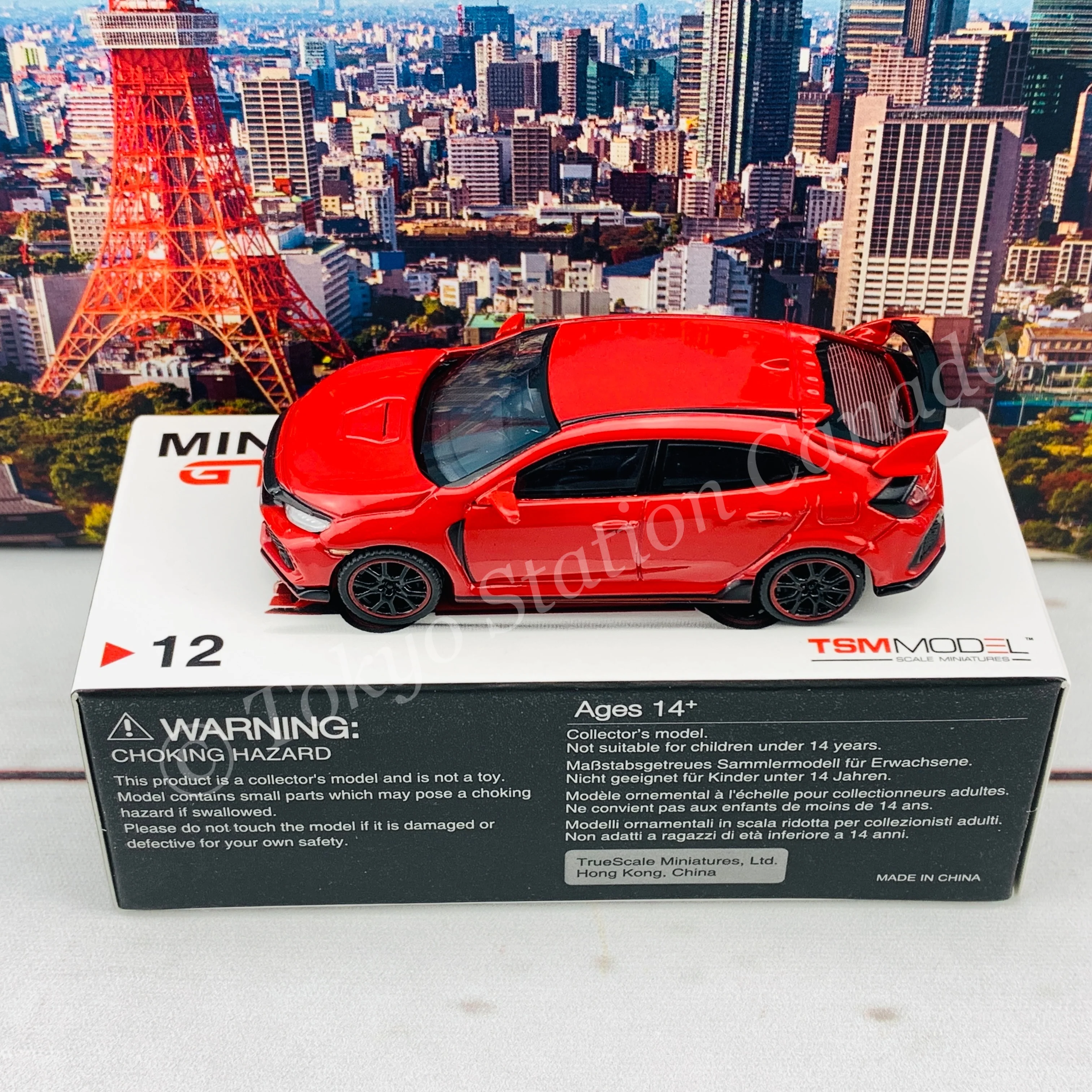 MINI GT 1/64 Honda Civic Type R (FK8) Rallye Red (RHD) MGT00012-R - Image 4