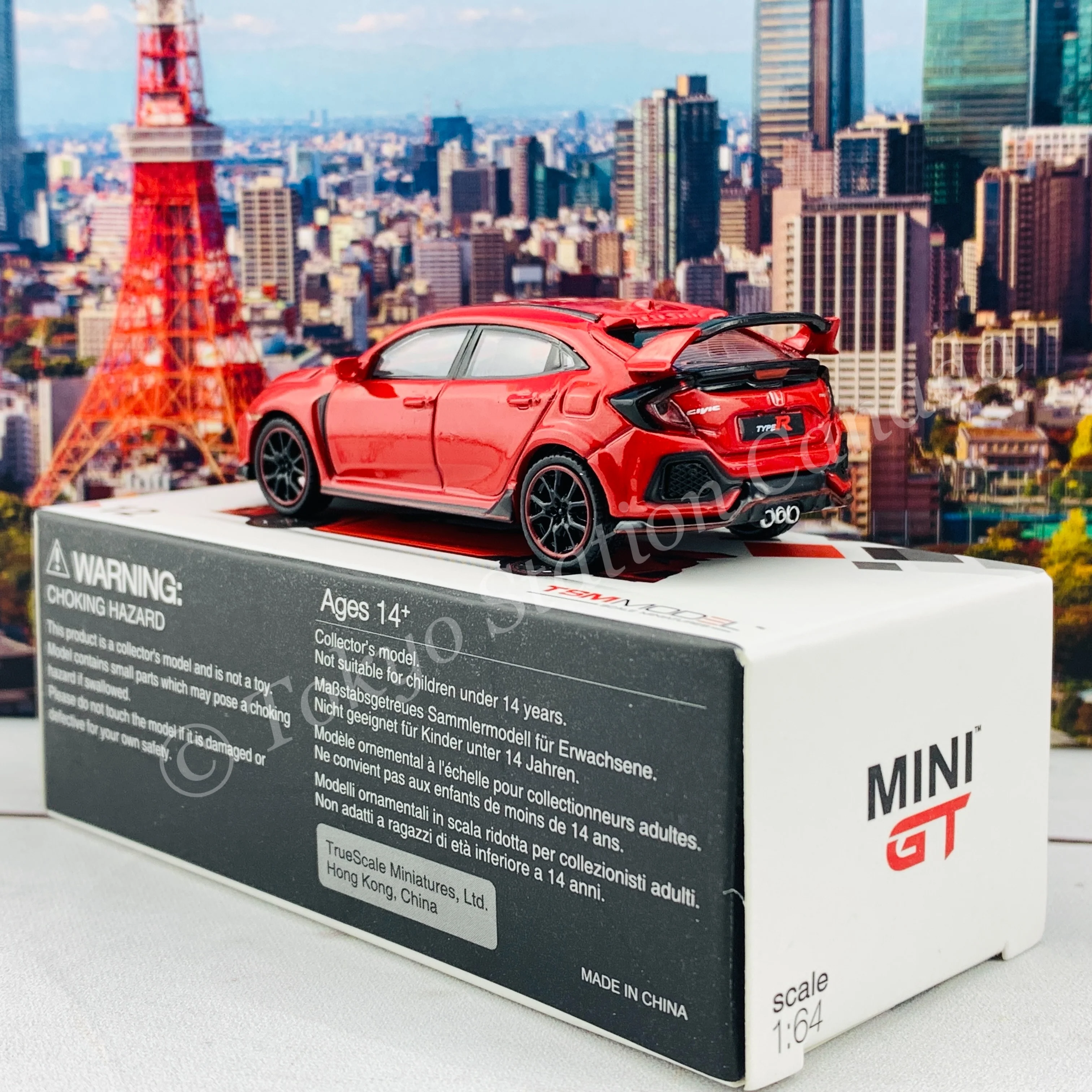 MINI GT 1/64 Honda Civic Type R (FK8) Rallye Red (RHD) MGT00012-R - Image 5