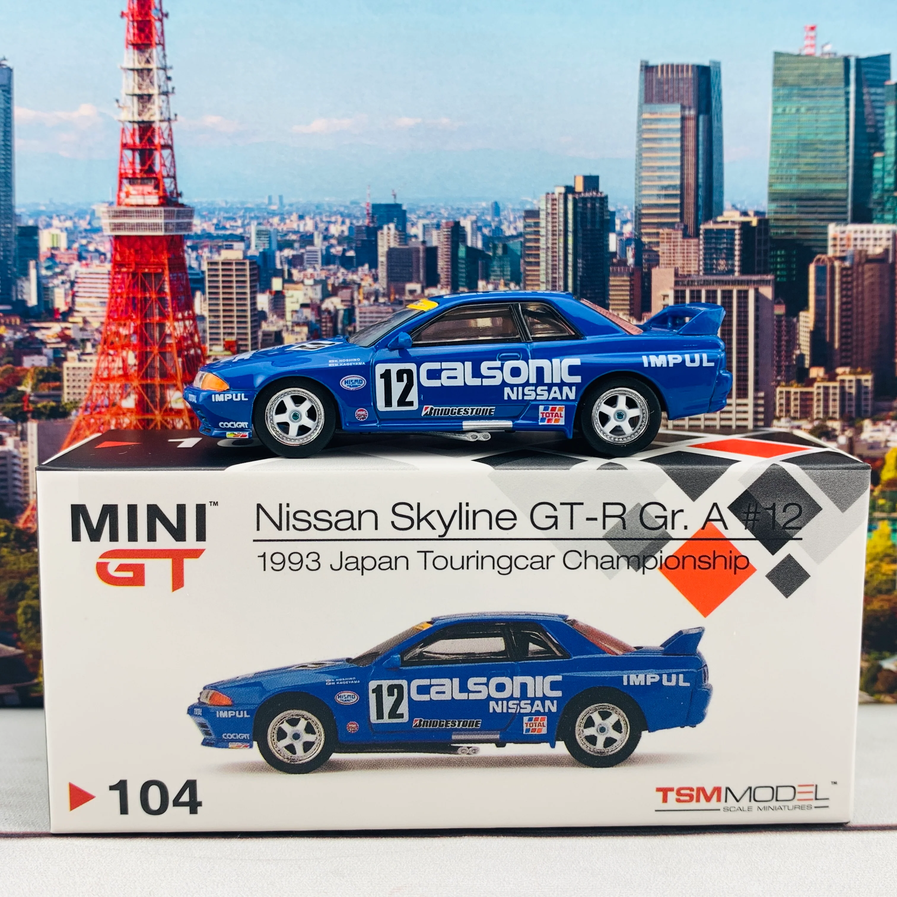 MINI GT 1/64 Nissan Skyline GT-R R32 Gr. A #12  Calsonic 1993 Japan Touringcar Championship RHD MGT00104-R - Image 2