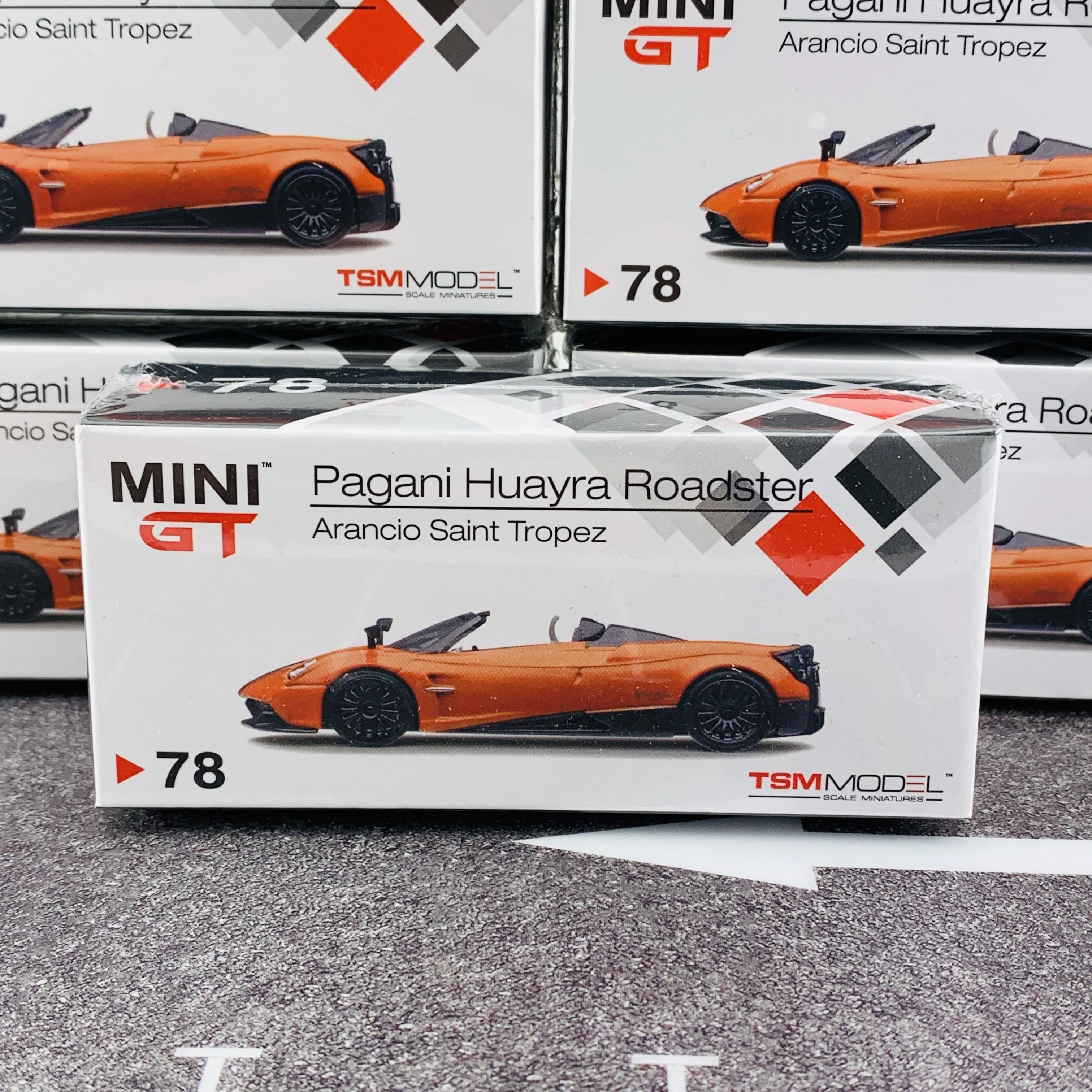 MINI GT 1/64 Pagani Huayra Roadster Arancio Saint Tropez RHD MGT00078-R - Image 7