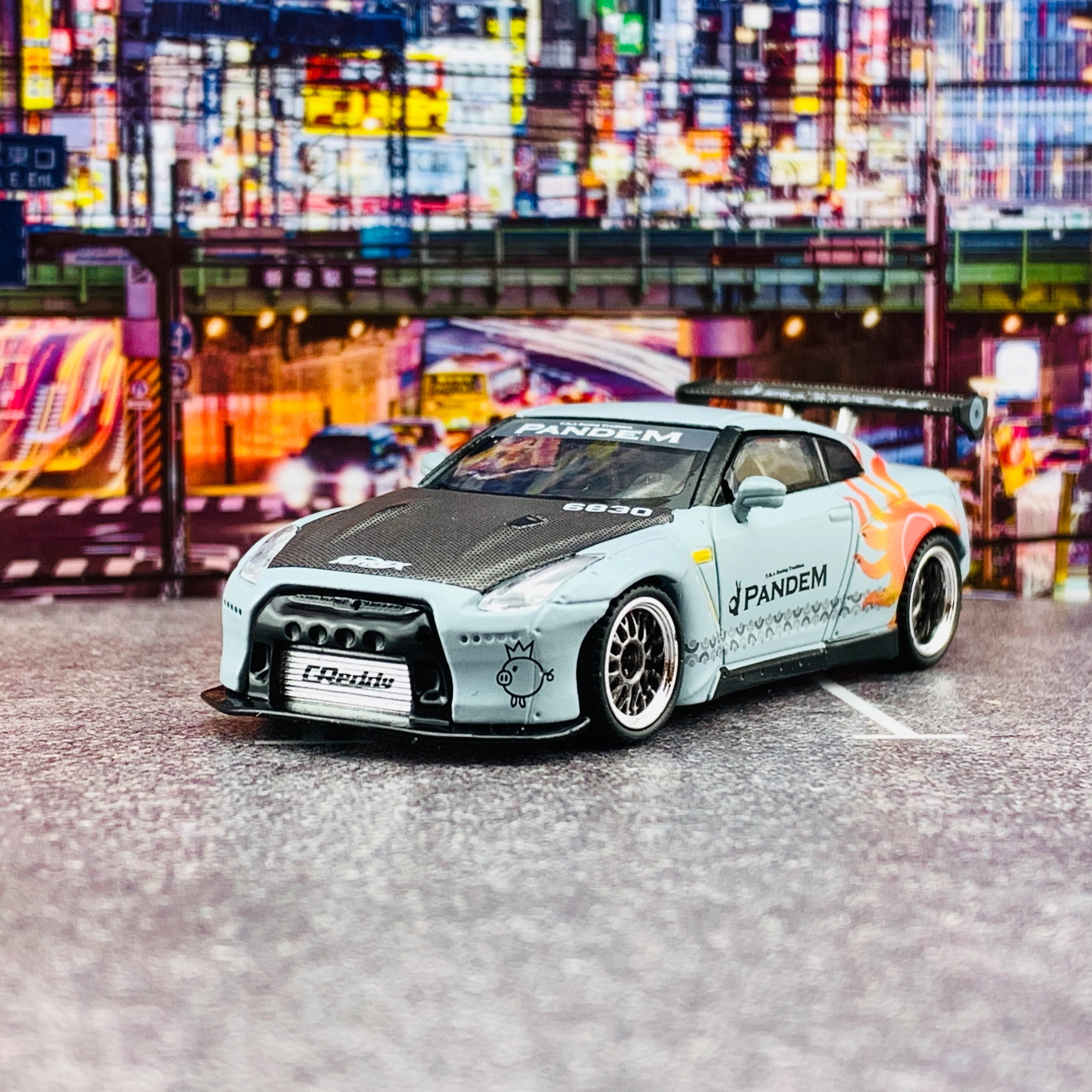 MINI GT 1/64 Pandem Nissan GTR (R35) GT Wing ROCAF Malataw Fighter LHD Taiwan Exclusive MGT00098-L - Image 5