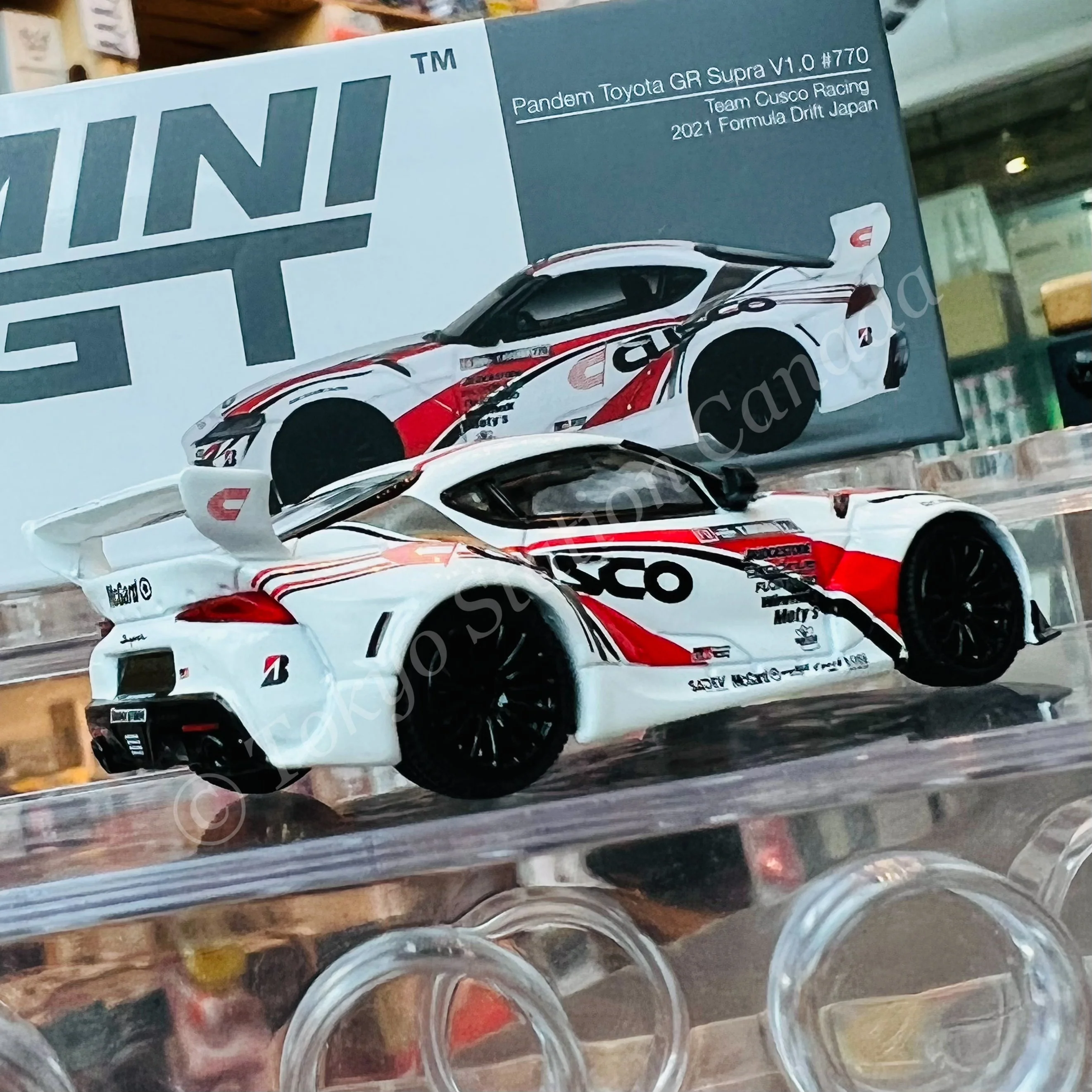 MINI GT 1/64 Pandem Toyota GR Supra V1.0  #770 Team Cusco Racing 2021 Formula Drift Japan RHD MGT00364-R - Image 3