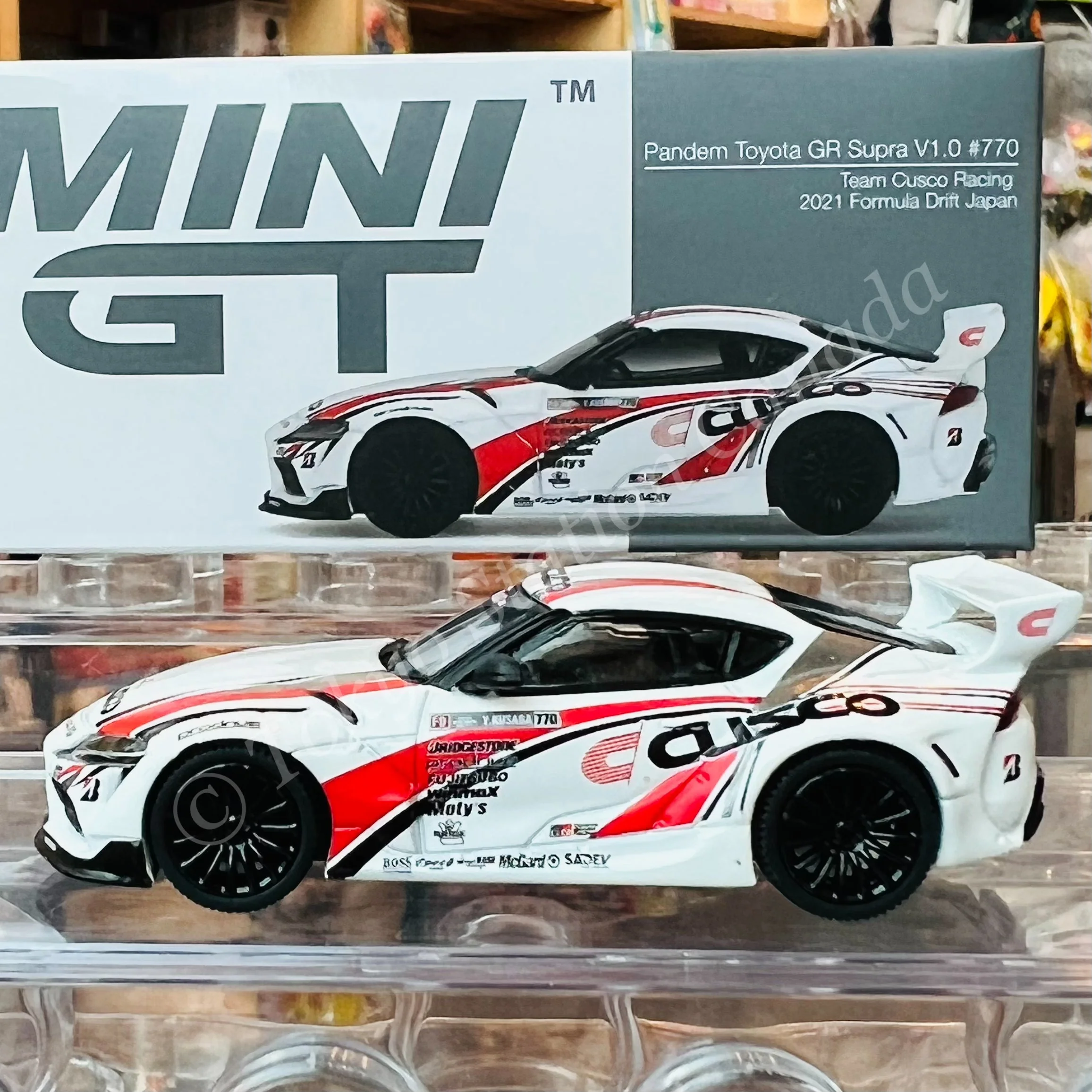 MINI GT 1/64 Pandem Toyota GR Supra V1.0  #770 Team Cusco Racing 2021 Formula Drift Japan RHD MGT00364-R - Image 4