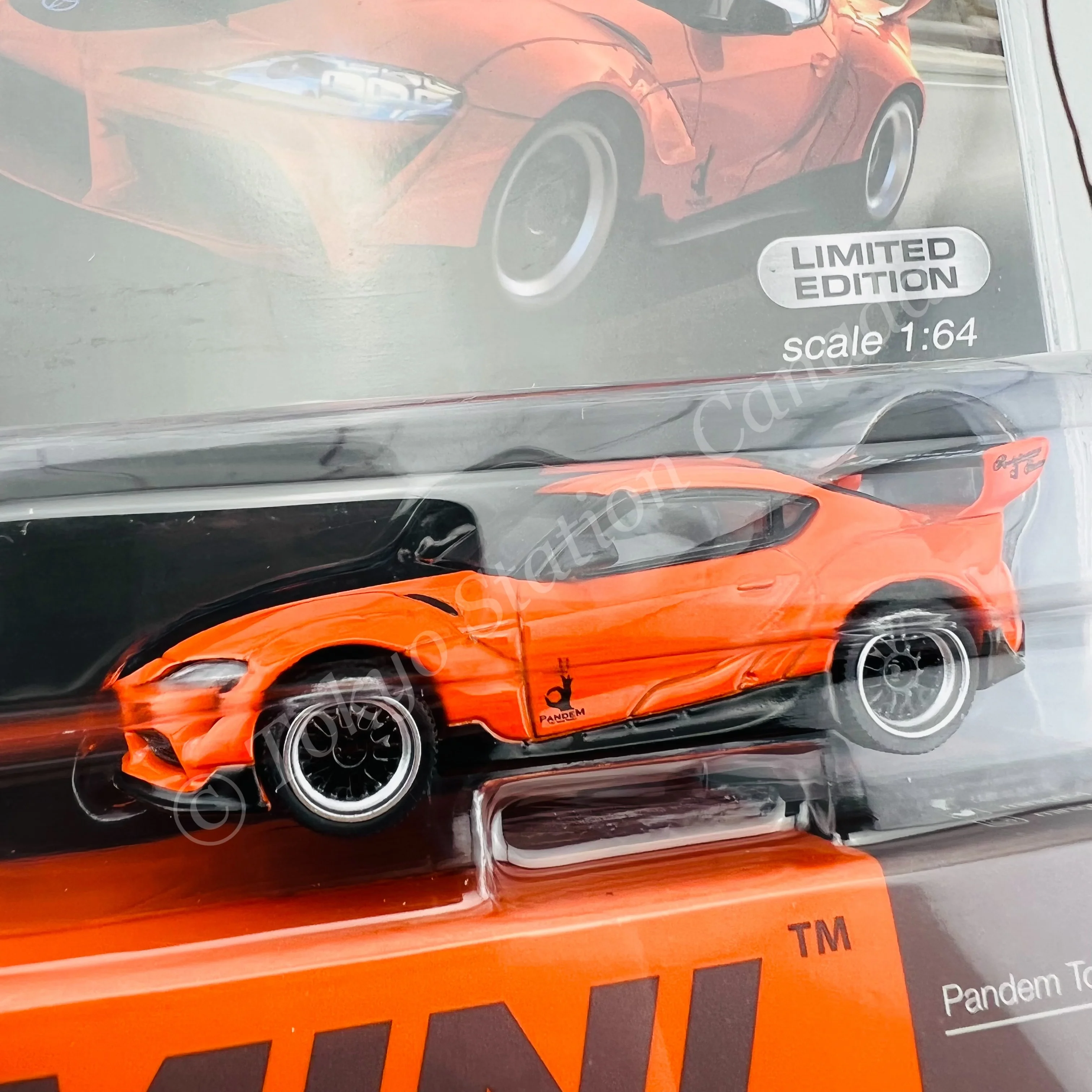 MINI GT 1/64 Pandem Toyota GR Supra V1.0 Orange MIJO Exclusives MGT00294-MJ - Image 2