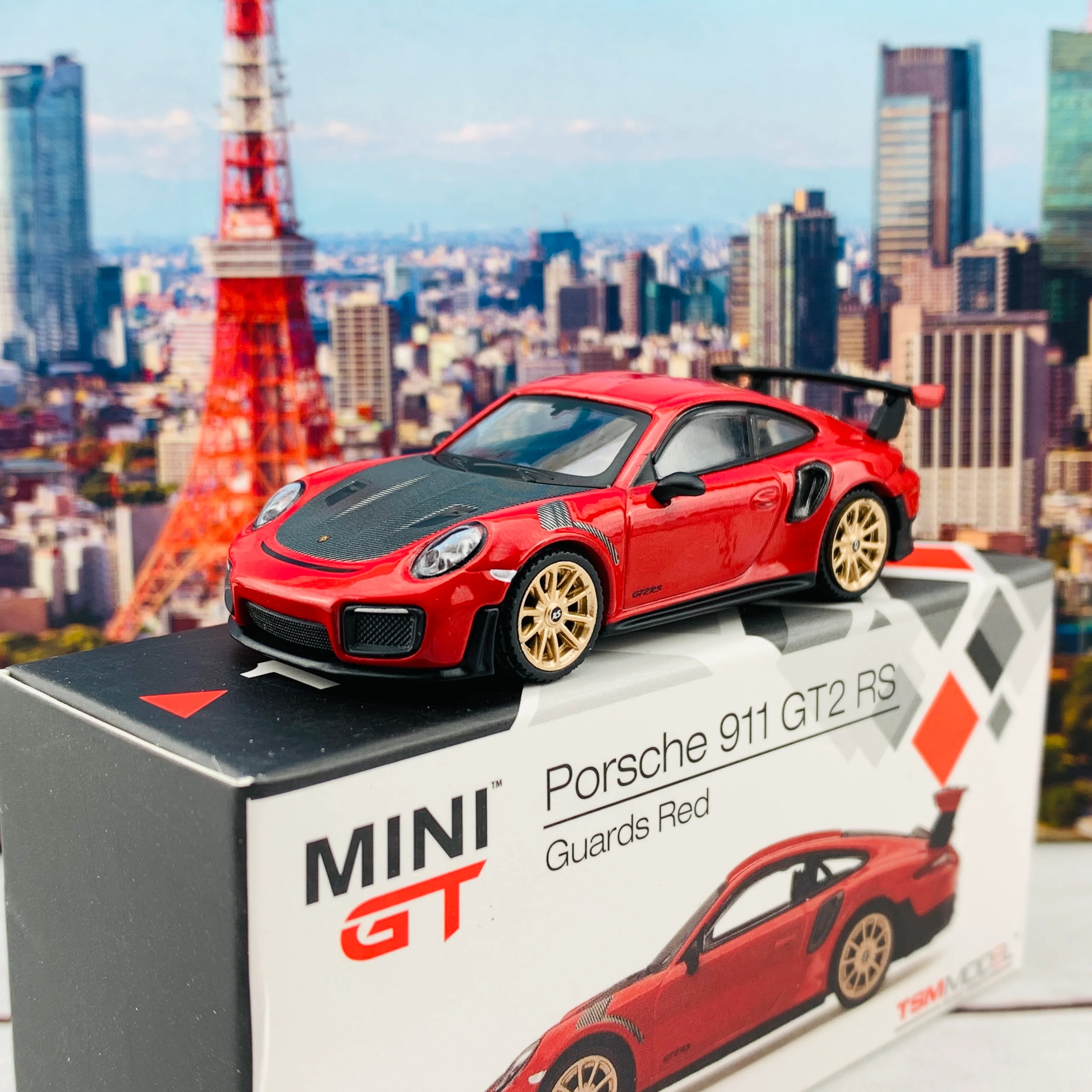 MINI GT 1/64 Porsche 911 GT2 RS Guards Red LHD Taiwan Exclusive MGT00160-L - Image 2