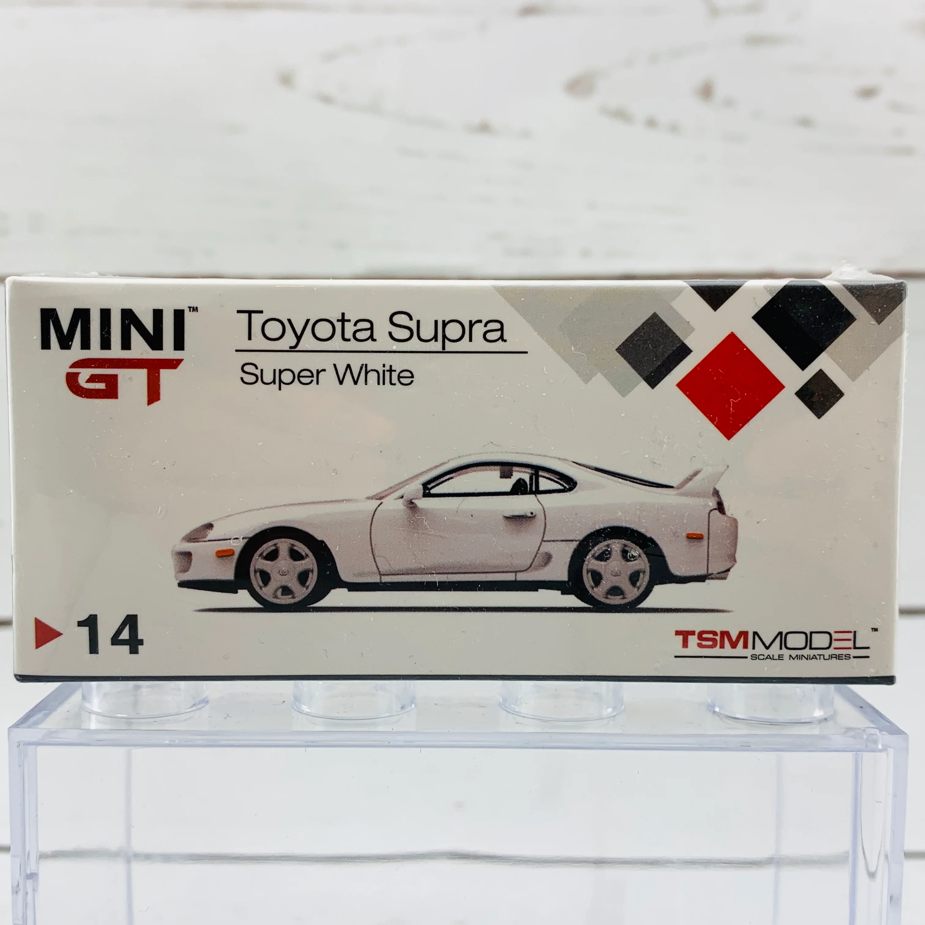 MINI GT 1/64 Toyota Supra JZA80 Super White RHD MGT00014-R - Image 5