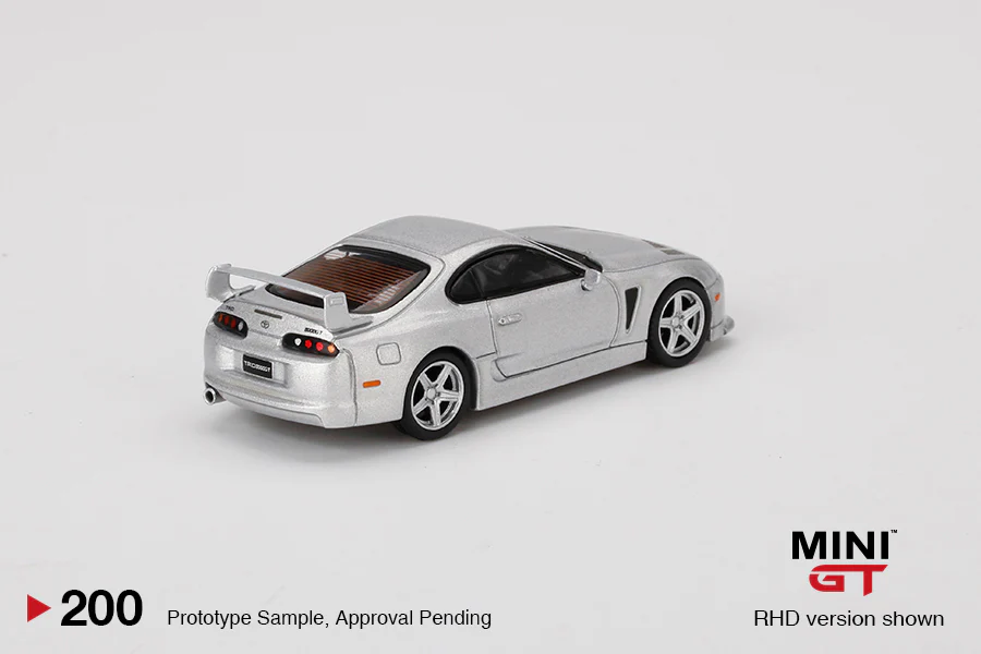 MINI GT 1/64 Toyota TRD 3000GT Alpine Silver Metallic LHD MGT00200-L - Image 3