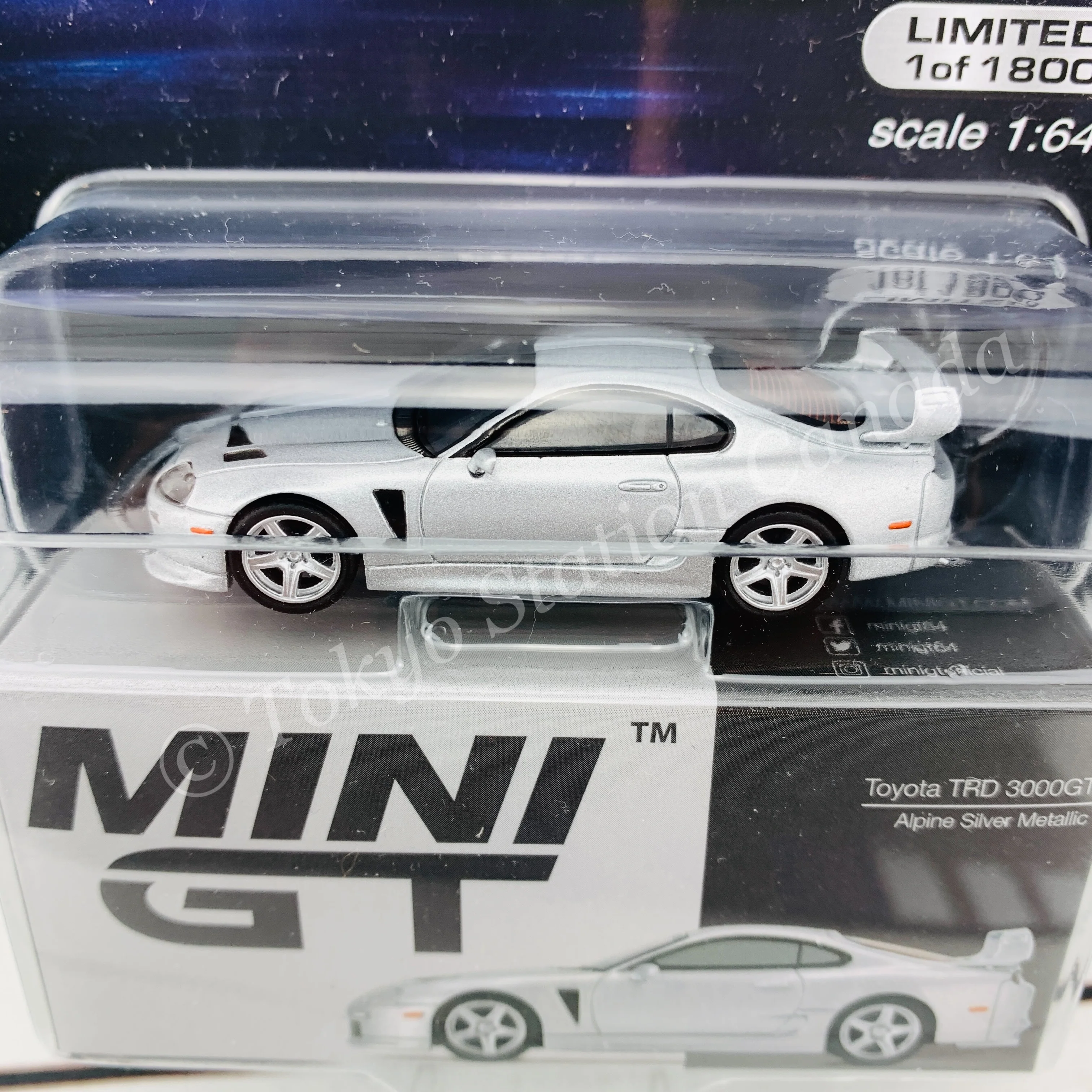 MINI GT 1/64 Toyota TRD 3000GT Alpine Silver Metallic LHD MGT00200-MJ - Image 2