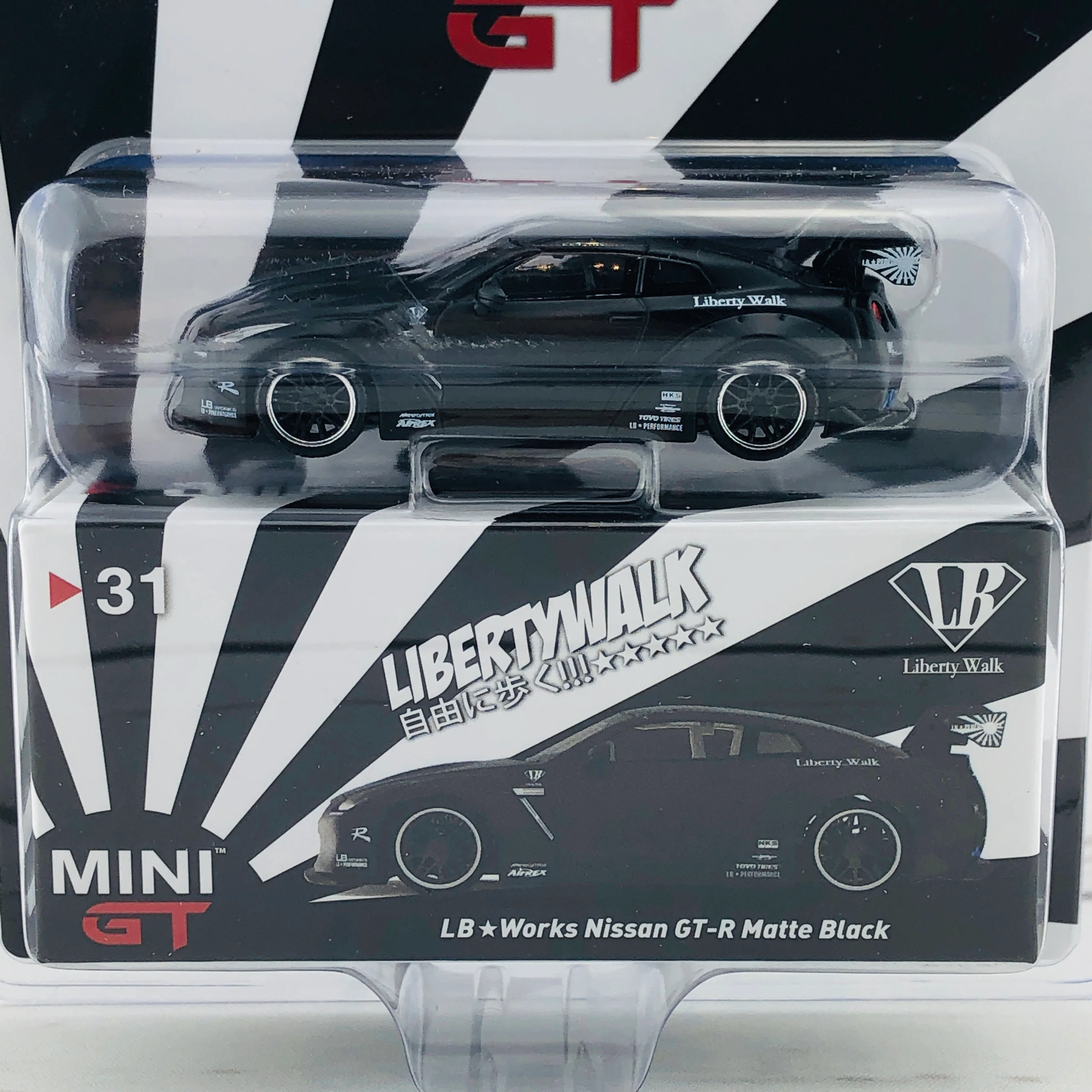 MINI GT LIBERTYWALK LB★WORKS Nissan GTR (R35) Matte Black LHD (USA Exclusive) MGT00031-MJ - Image 7