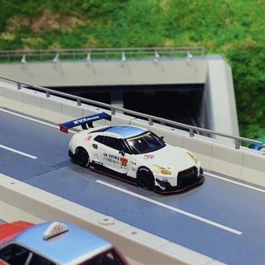 MINI GT x POPRACE 1/64 1/64 Nissan GTR Nismo GT3 X Works/ EVA Racing Test Unit #33 - Super GT Okayama Test Day MGT00091-L - Image 6