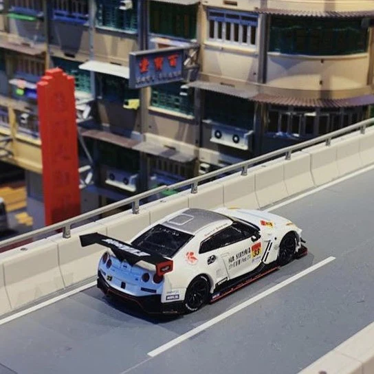 MINI GT x POPRACE 1/64 1/64 Nissan GTR Nismo GT3 X Works/ EVA Racing Test Unit #33 - Super GT Okayama Test Day MGT00091-L - Image 7