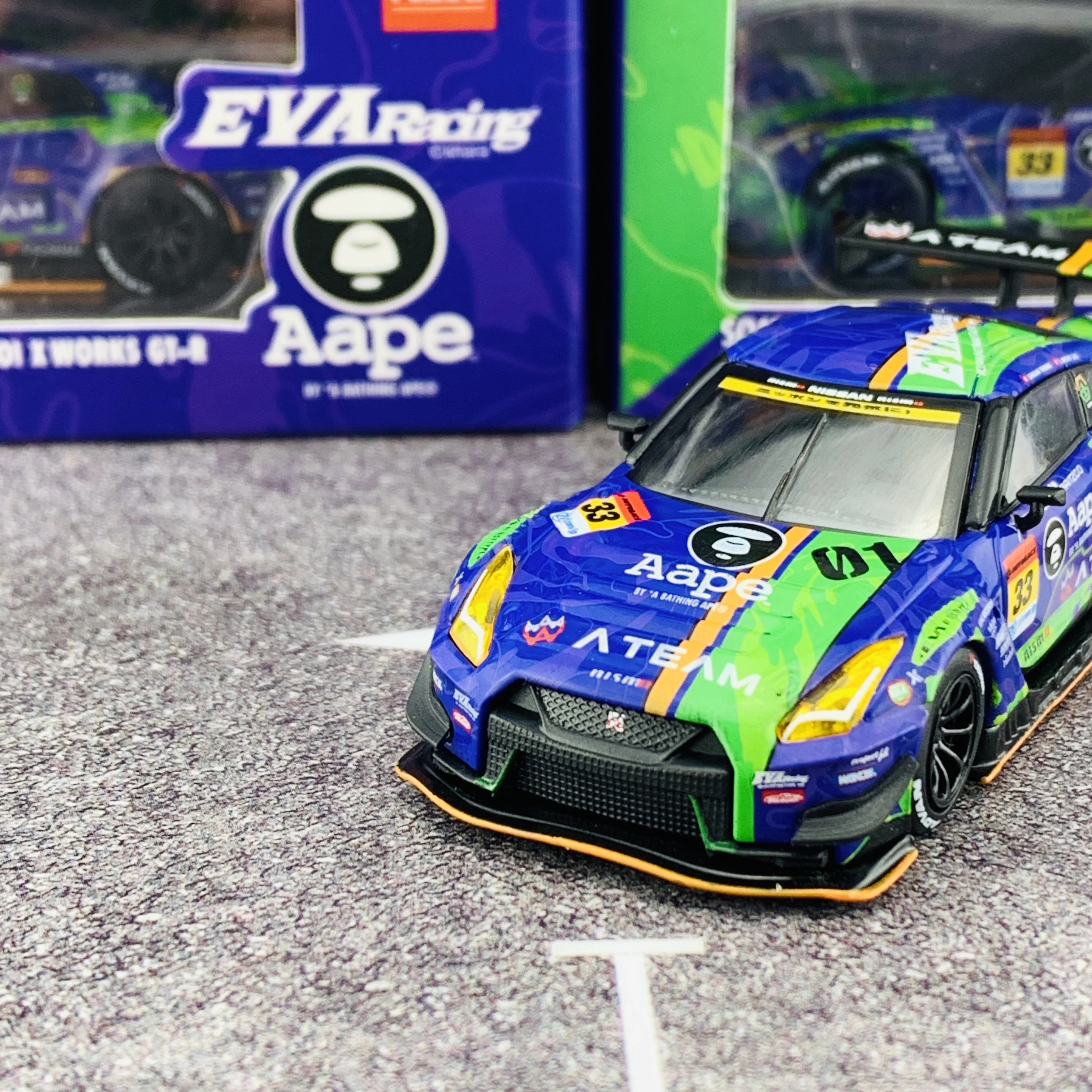 MINI GT x POPRACE 1/64 EVA RT Test Type-01 X Works GTR #33 Super GT GT300 2019 MGT00090-L - Image 3