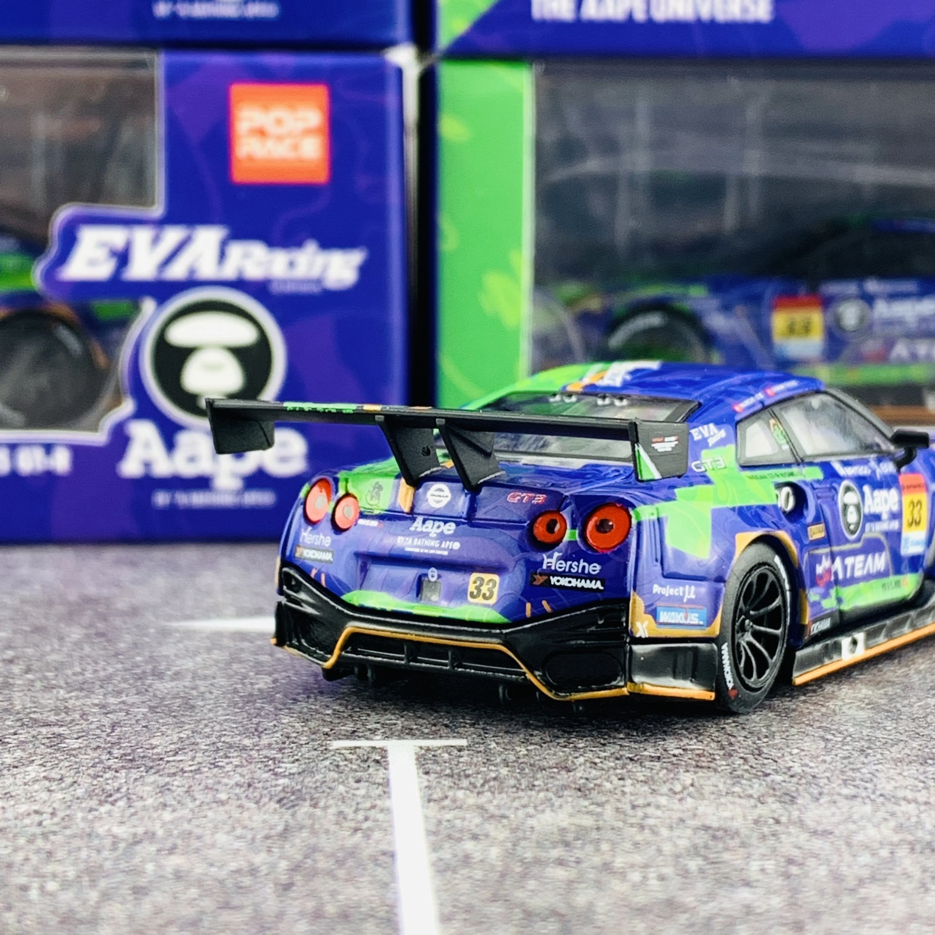 MINI GT x POPRACE 1/64 EVA RT Test Type-01 X Works GTR #33 Super GT GT300 2019 MGT00090-L - Image 4