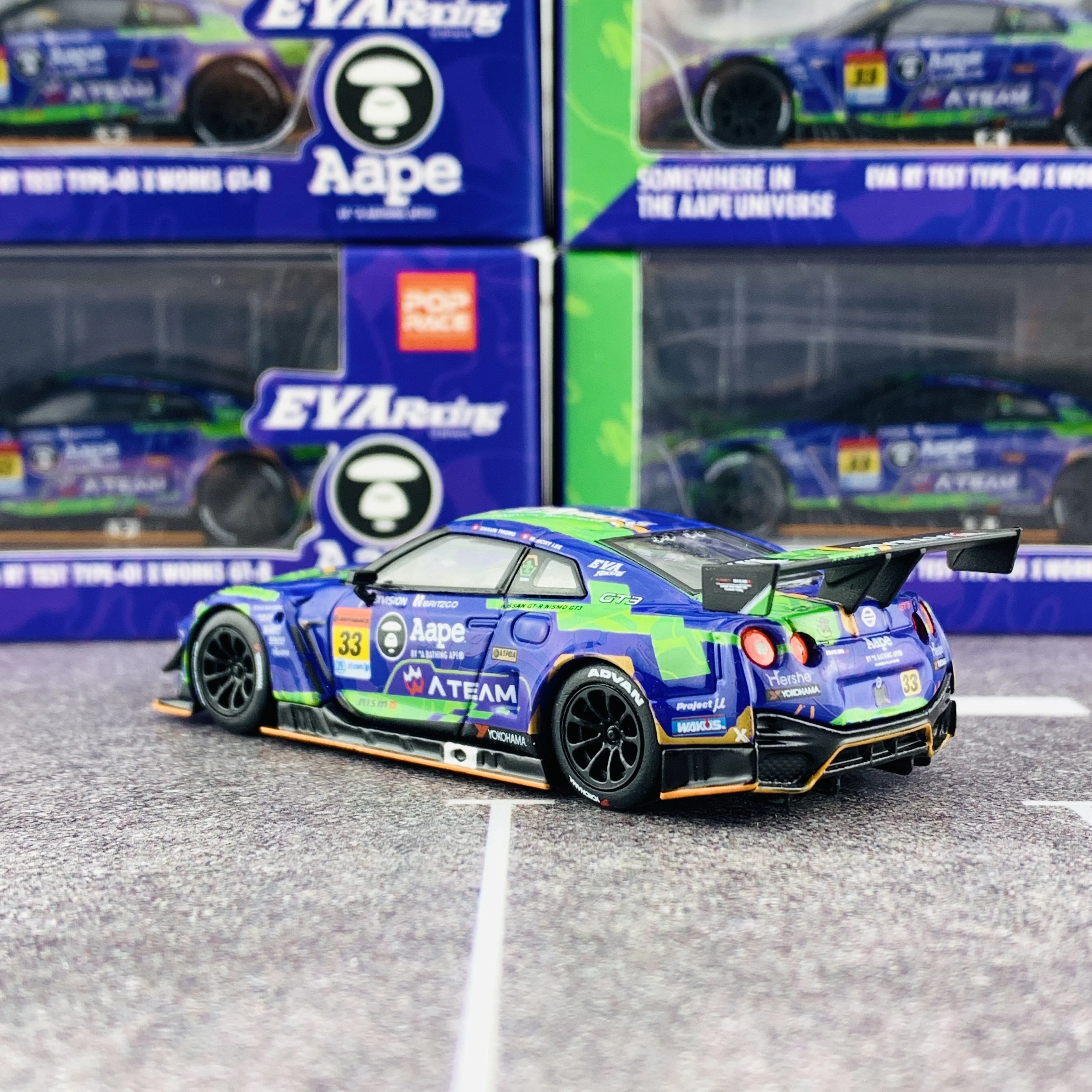 MINI GT x POPRACE 1/64 EVA RT Test Type-01 X Works GTR #33 Super GT GT300 2019 MGT00090-L - Image 5