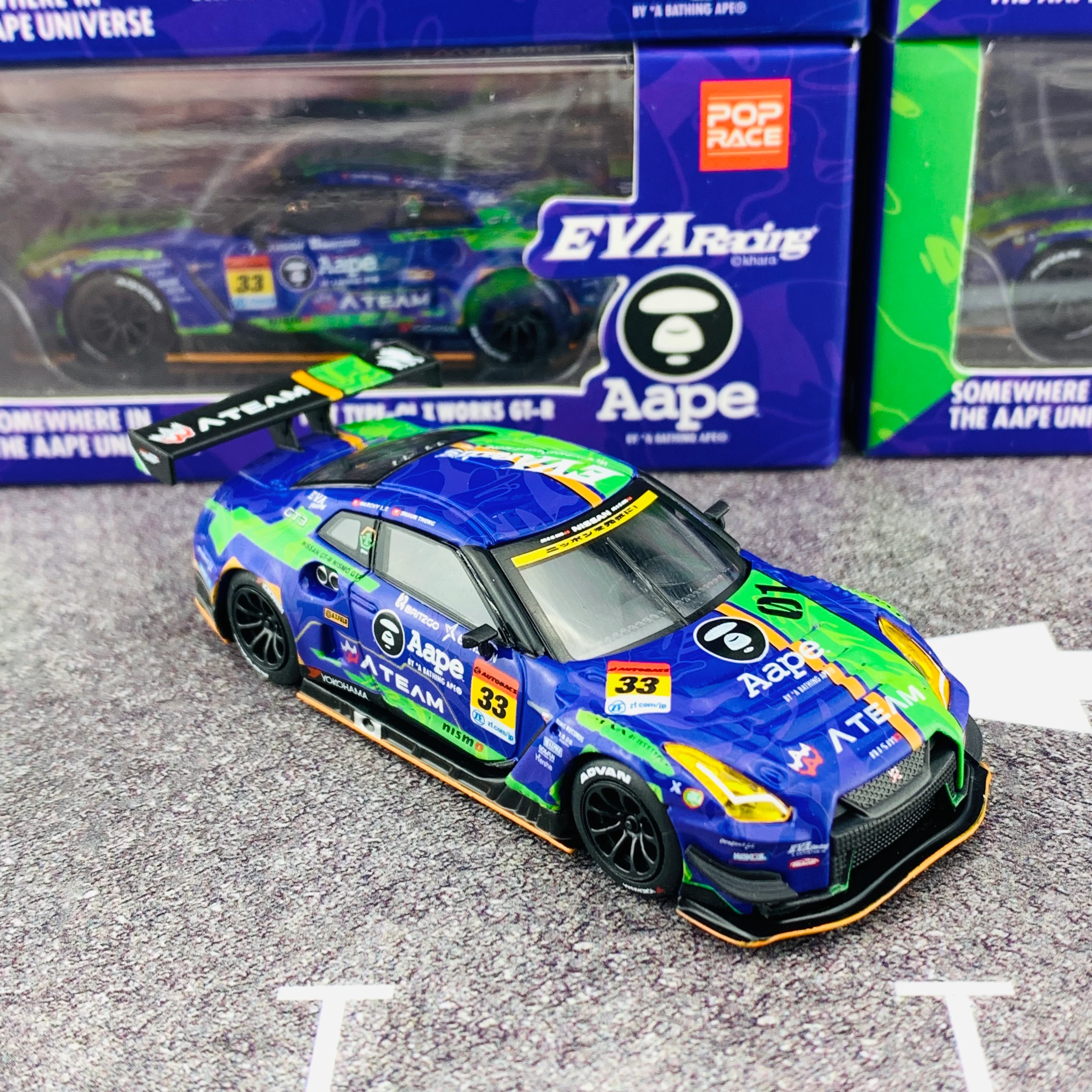 MINI GT x POPRACE 1/64 EVA RT Test Type-01 X Works GTR #33 Super GT GT300 2019 MGT00090-L - Image 6
