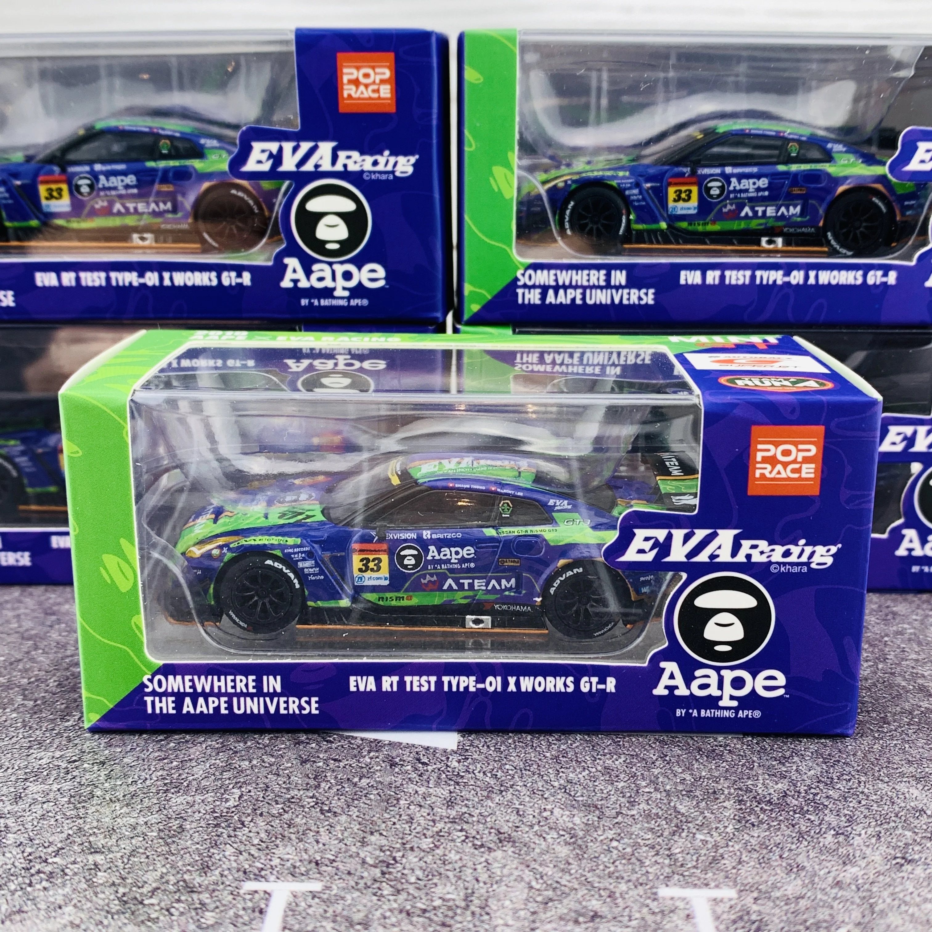 MINI GT x POPRACE 1/64 EVA RT Test Type-01 X Works GTR #33 Super GT GT300 2019 MGT00090-L - Image 7