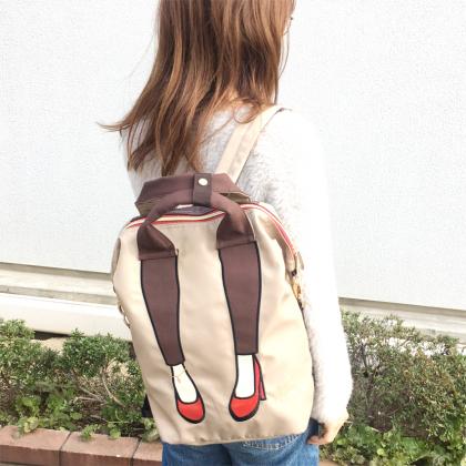 mis zapatos Anklet Nylon Backpack - Black - Image 4