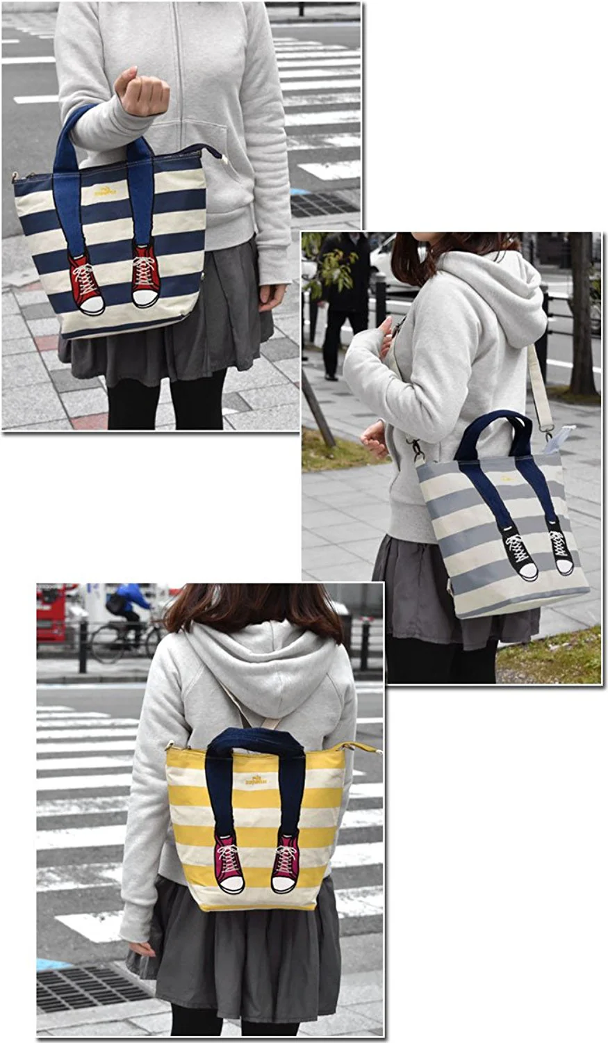 mis zapatos Canvas 3-way tote bag - Image 3