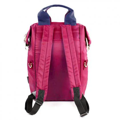 mis zapatos Nylon Skinny 3 Way Backpack - Navy - Image 3