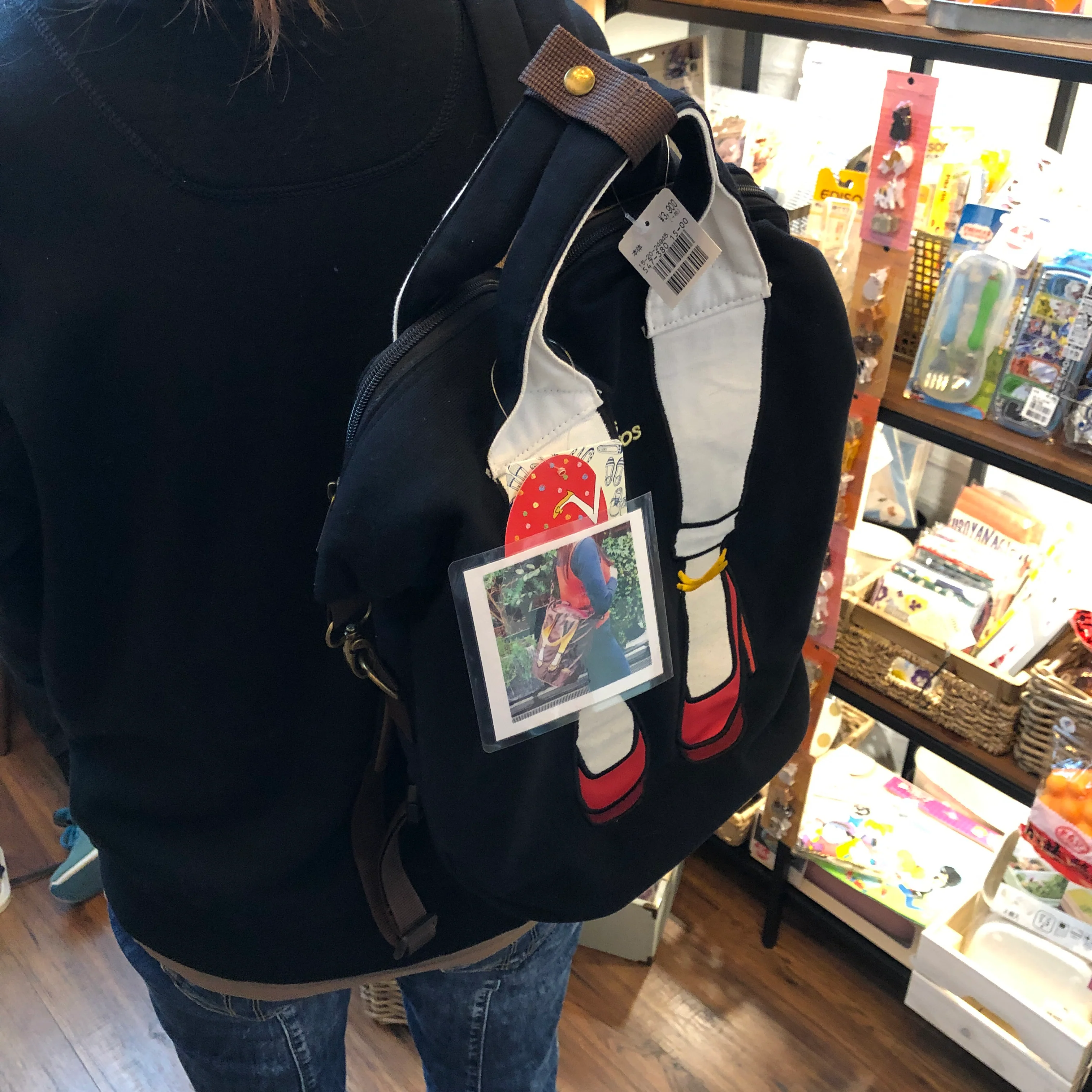 mis zapatos Skinny Pants 2-Way Backpack - Black - Image 5