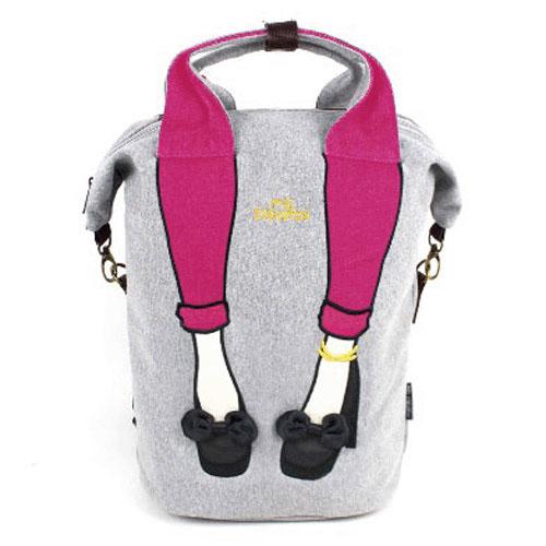 mis zapatos Skinny Pants 2-Way Backpack - Grey - Image 2