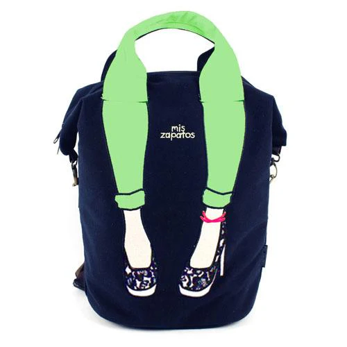 mis zapatos Skinny Pants 2-Way Backpack - Navy - Image 2