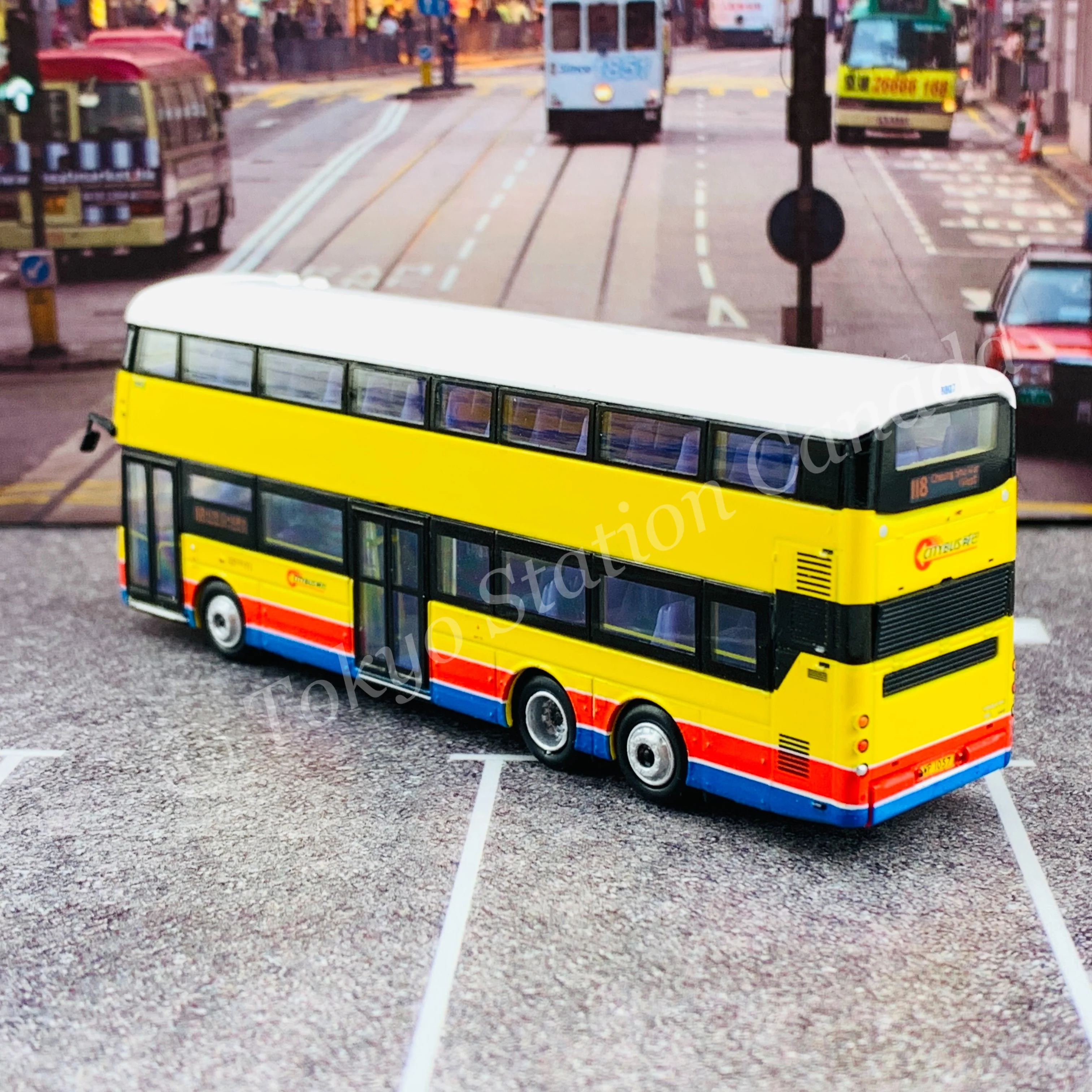 Model 1 1/120 城巴 CITYBUS Volvo B8L 8807 WP1057 @ Cheung Sha Wan (W) 長沙灣西 118 S33304 - Image 6