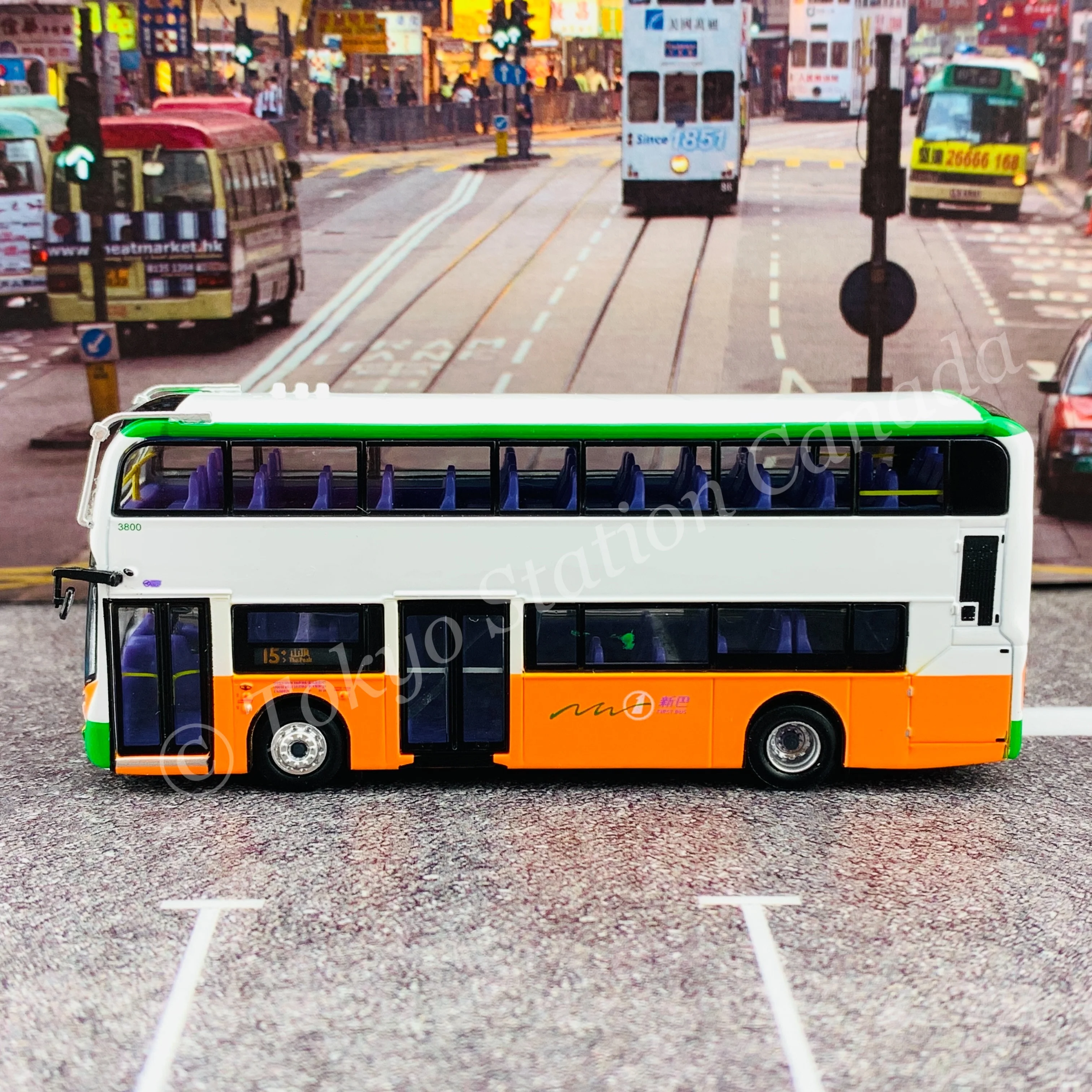 Model 1 1/120 新巴 First Bus ADL Enviro400 Facelift 3800 UM6755 @ The Peak 山頂 15 #S33633 - Image 4