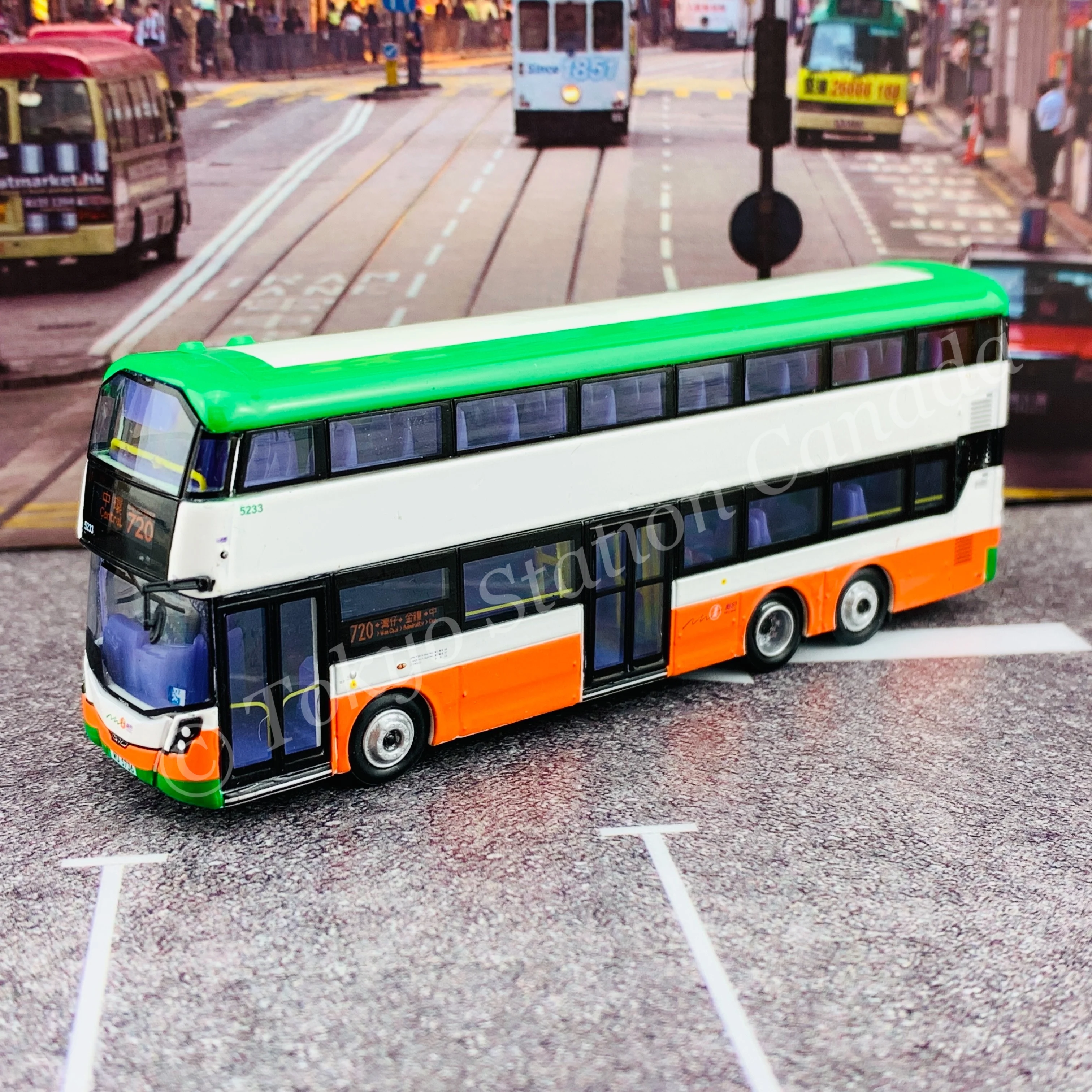 Model 1 1/120 新巴 First Bus Volvo B8L 5233 WU5736 @ Central 中環 720 #S33302 - Image 3