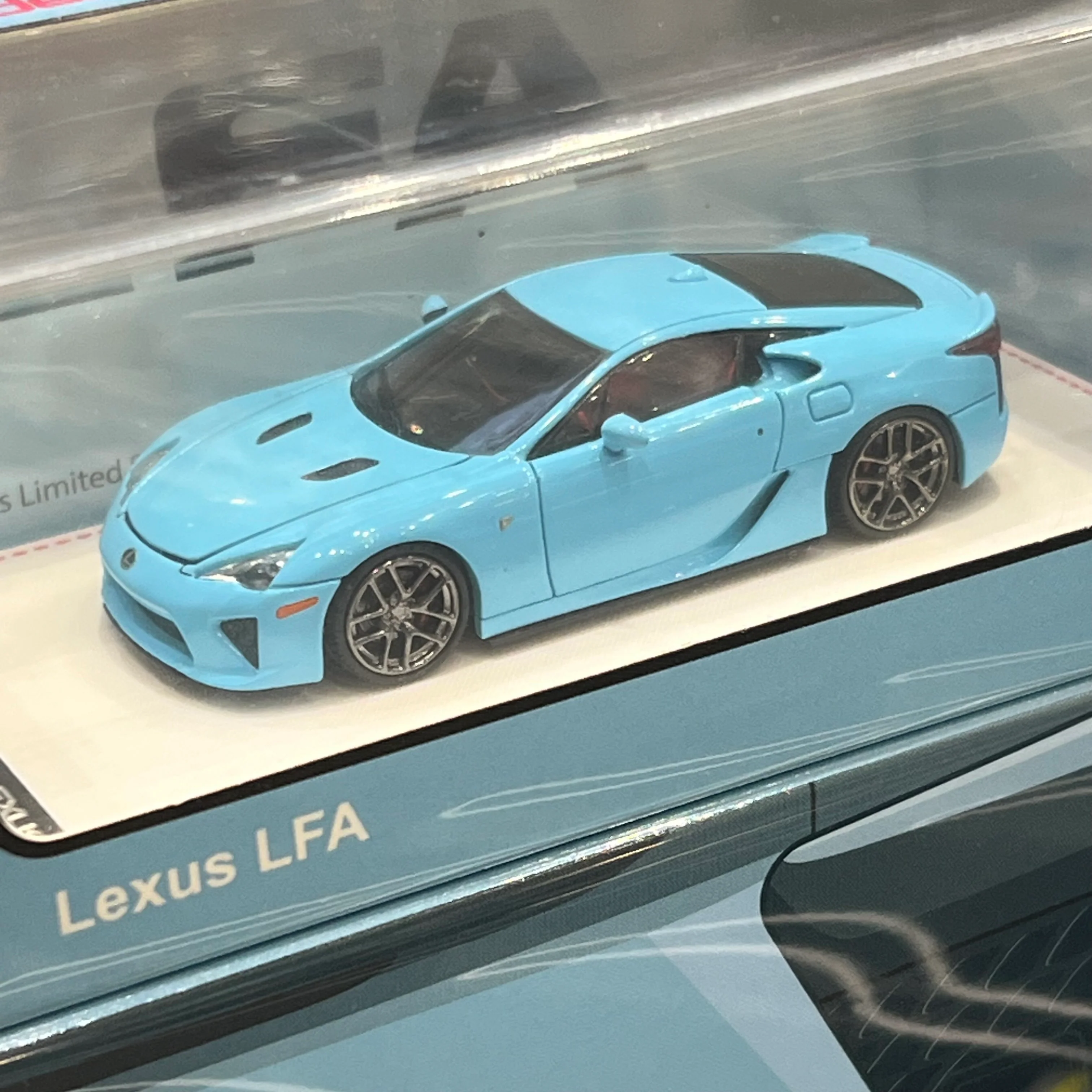 MODEL 1 1/64 Lexus LFA Baby Blue C33207 - Image 2