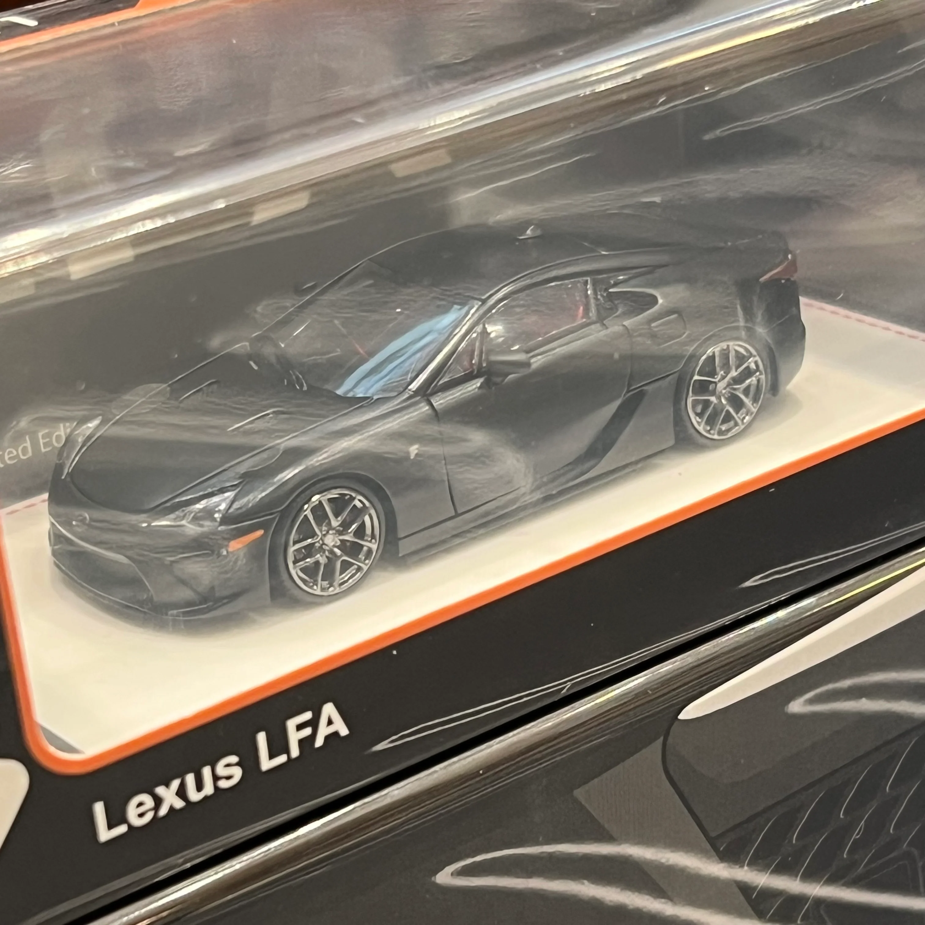 MODEL 1 1/64 Lexus LFA Matt Black C33208 - Image 2