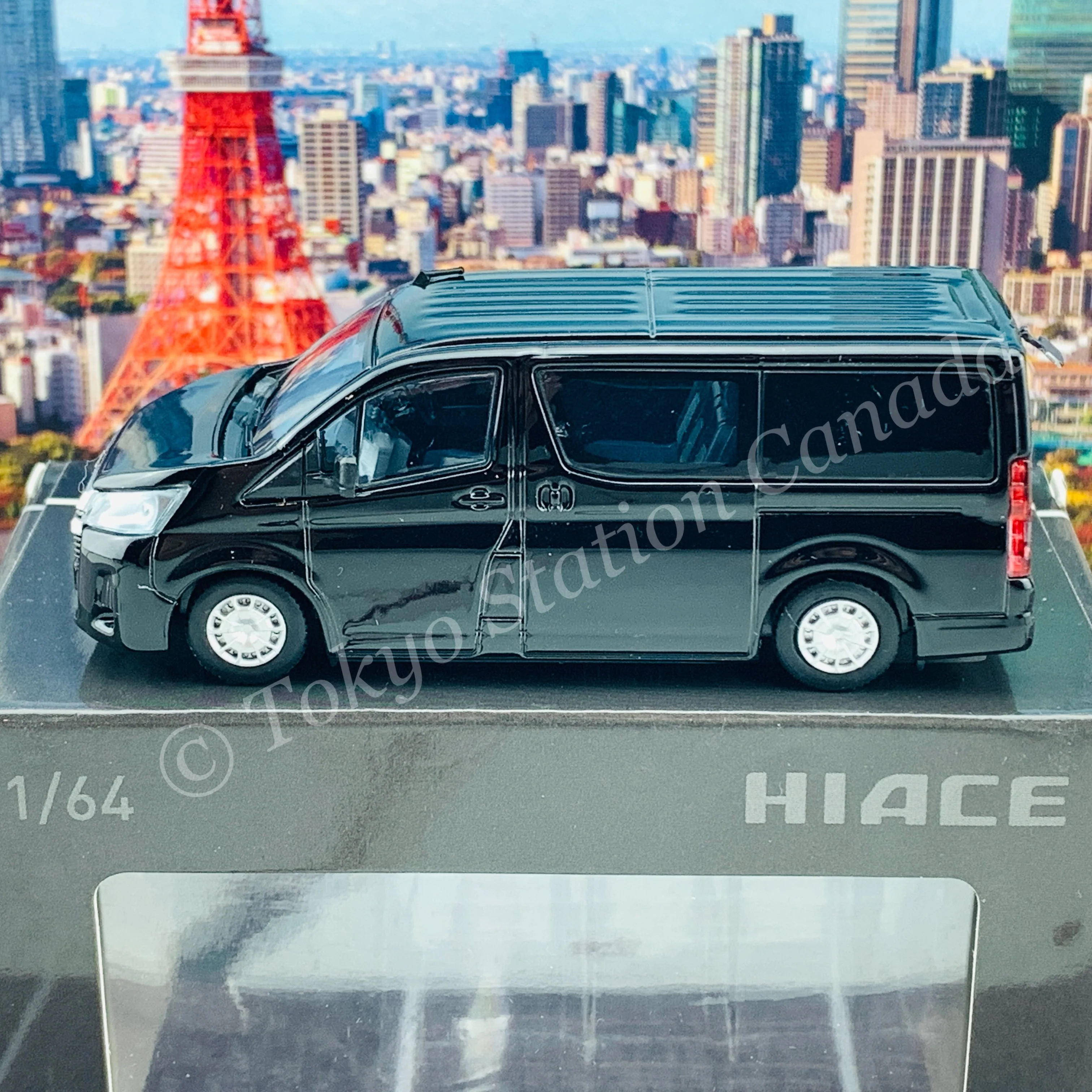 Model 1 1/64 Toyota Hiace 300 BLACK MICA C33123 - Image 3
