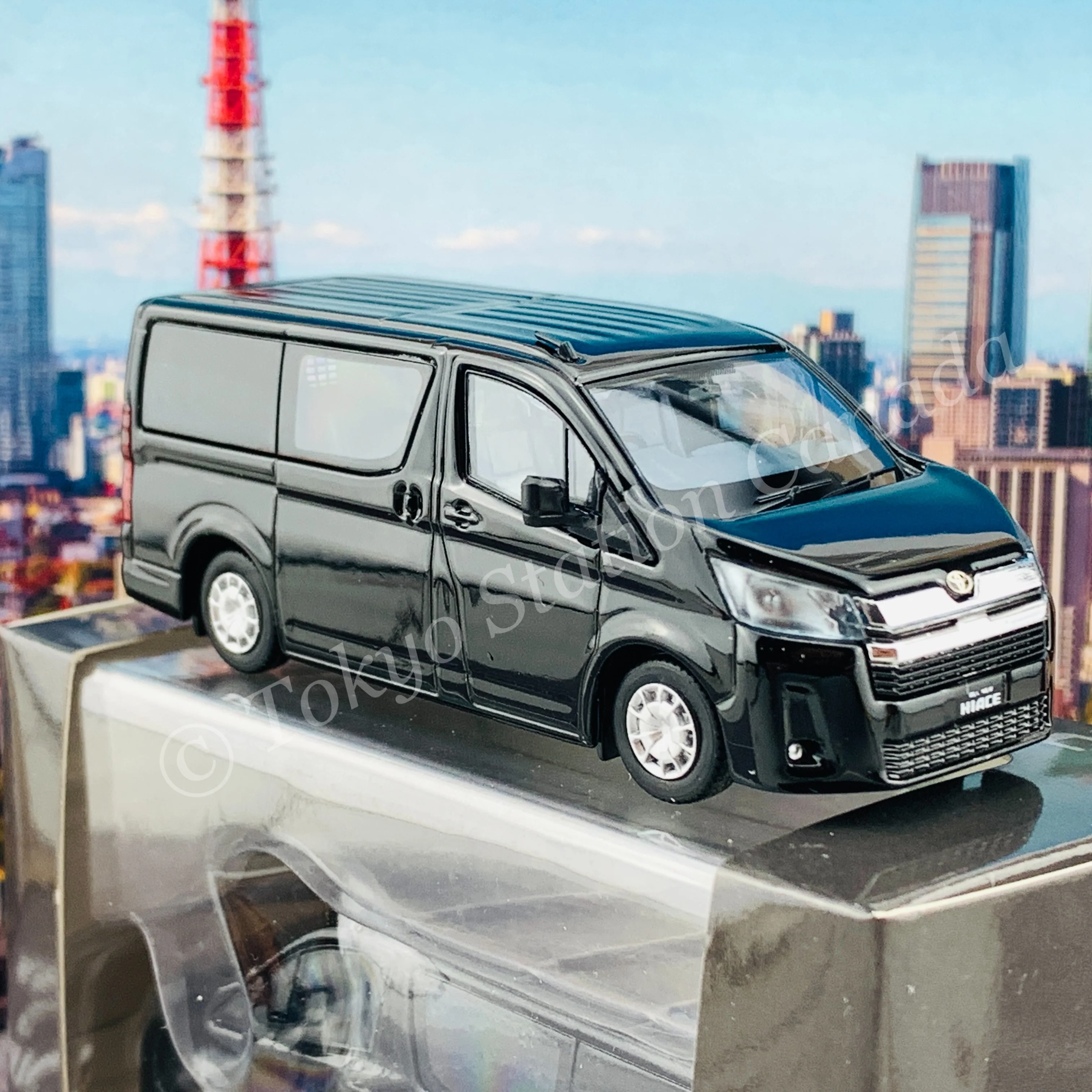Model 1 1/64 Toyota Hiace 300 BLACK MICA C33123 - Image 4