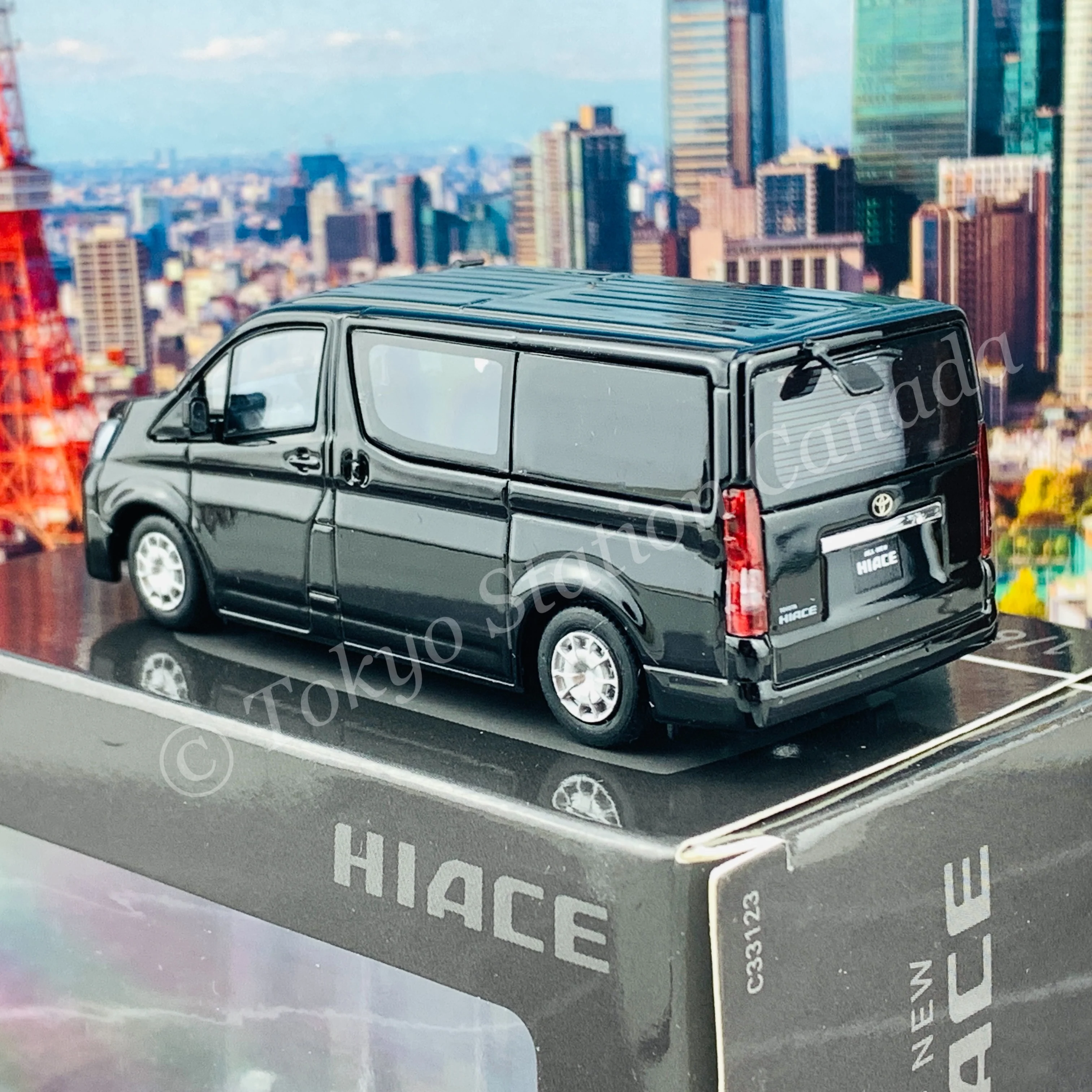 Model 1 1/64 Toyota Hiace 300 BLACK MICA C33123 - Image 5