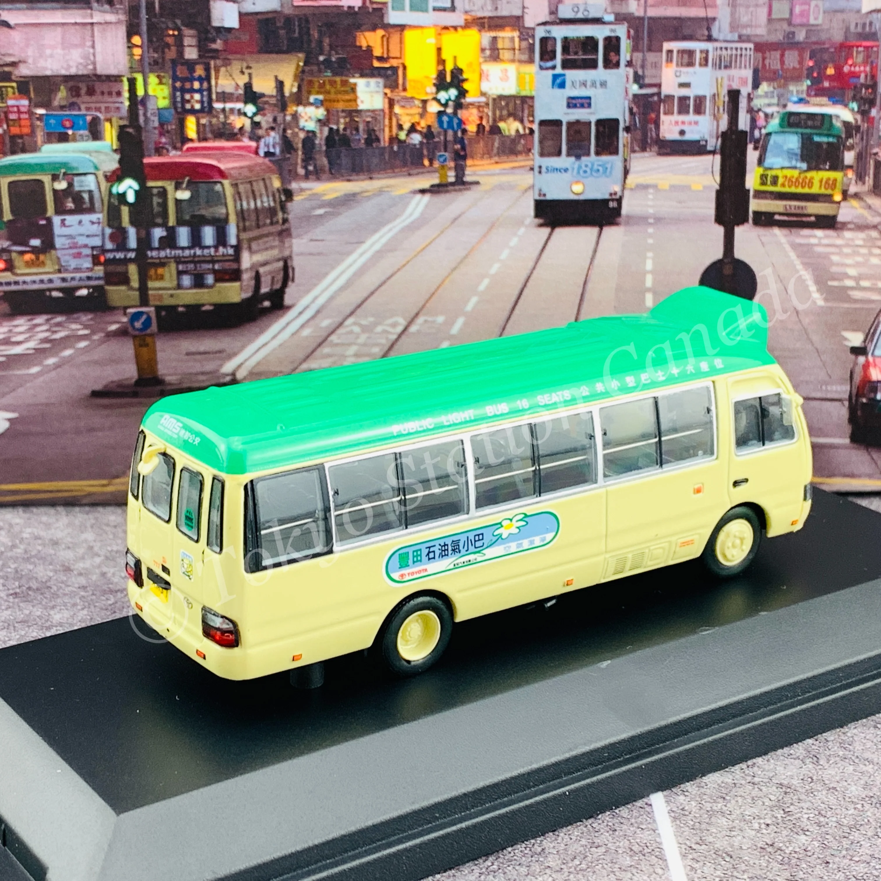 Model 1 1/76 AMS Toyota Coaster Hong Kong Public Light Bus 16 Seats AMS1 火炭 481 #63805 - Image 5