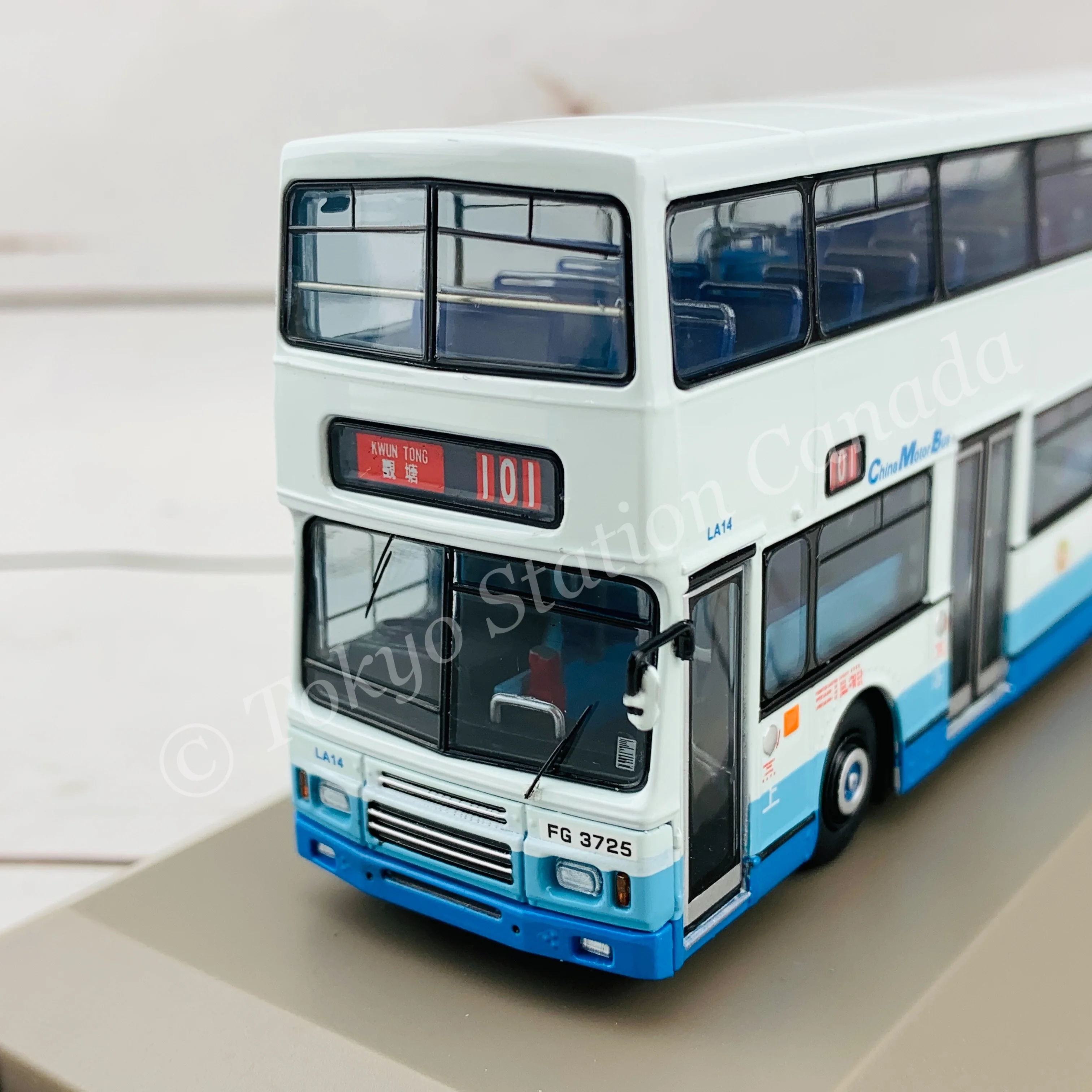 Model 1 1/76 CMB Leyland Olympian 中巴利蘭奧林比安 11.3m LA14 FG3725 @ KWUN TONG 觀塘 101 #63516 - Image 2