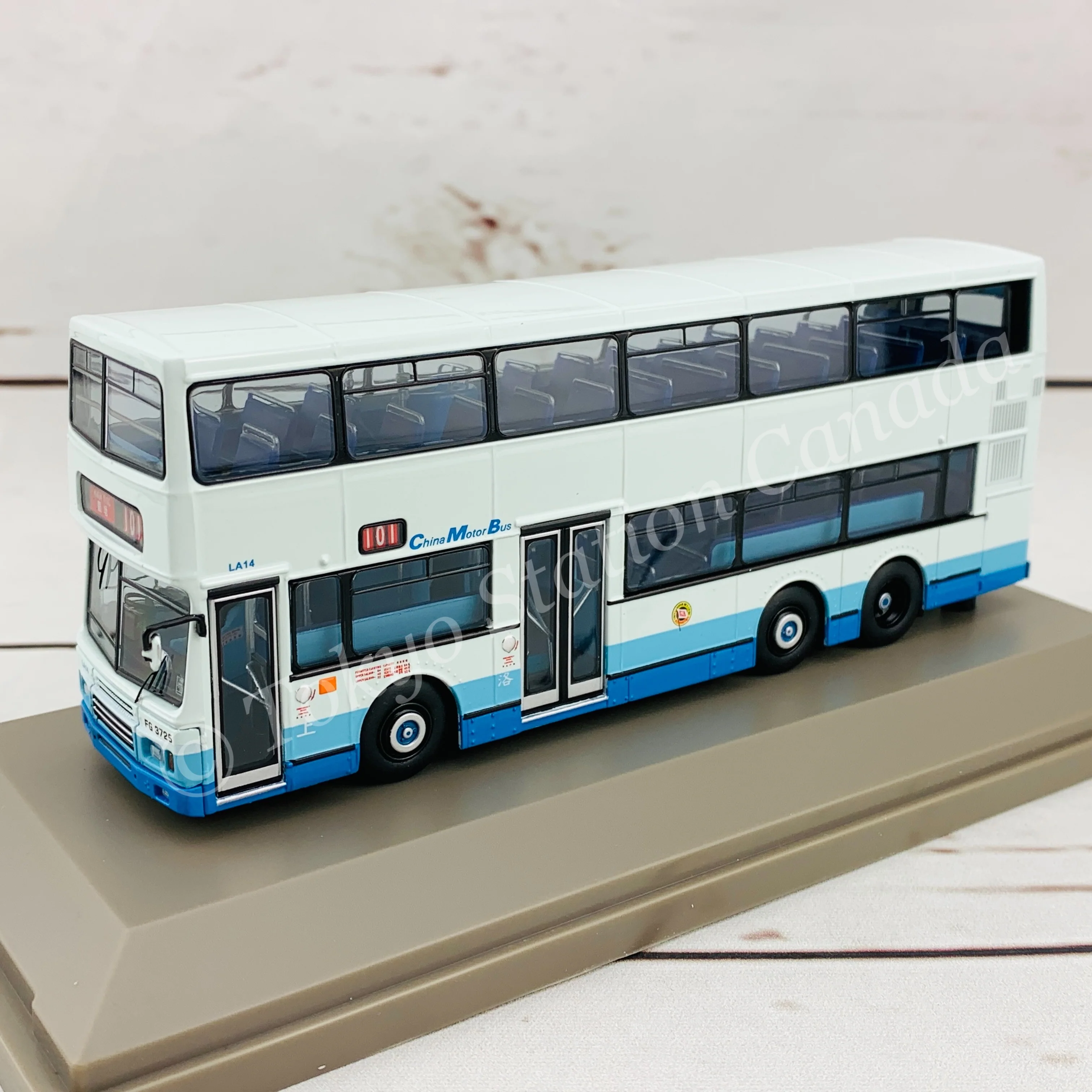 Model 1 1/76 CMB Leyland Olympian 中巴利蘭奧林比安 11.3m LA14 FG3725 @ KWUN TONG 觀塘 101 #63516 - Image 3