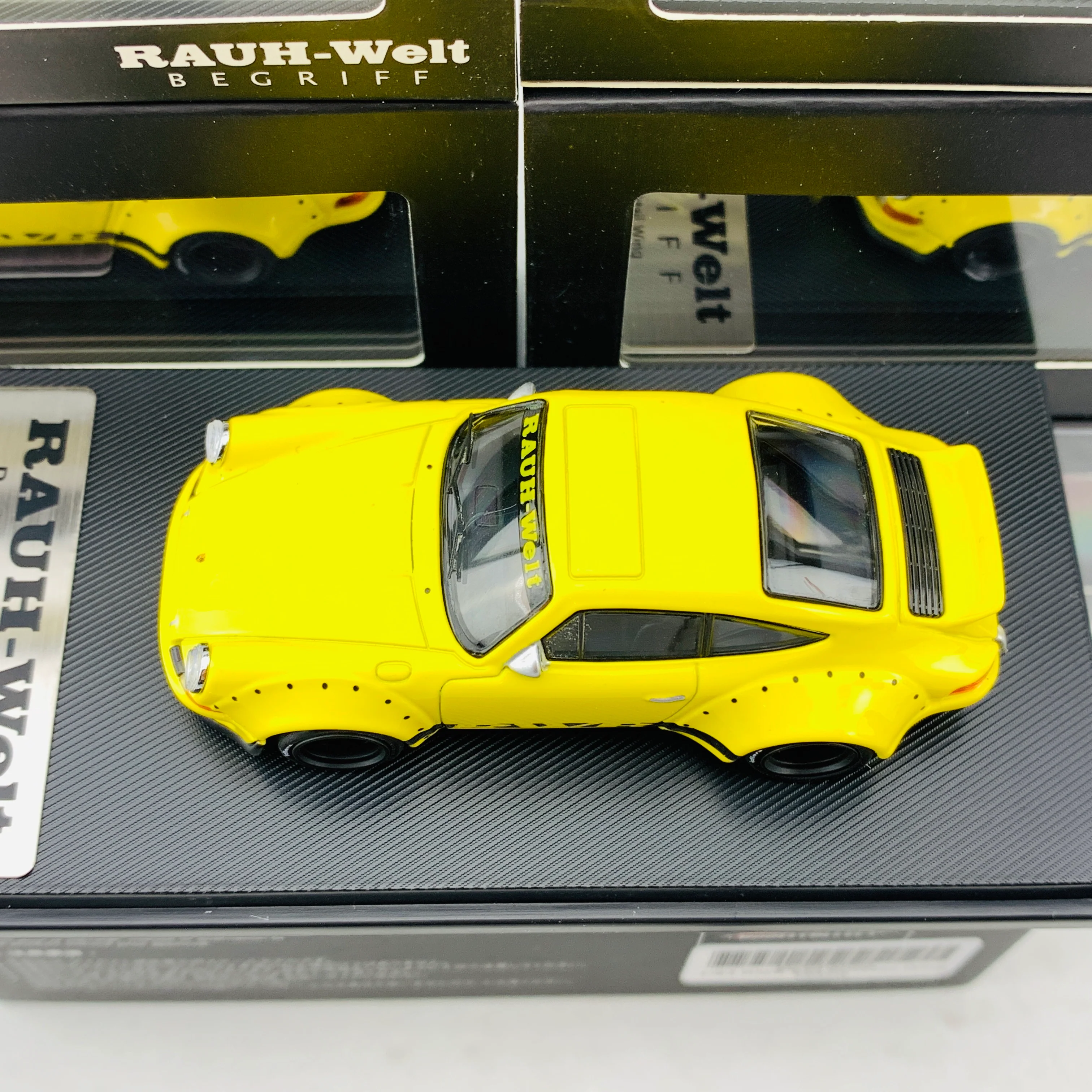 MODEL COLLECT 1/64 Porsche RWB 930 Ducktail Wing Yellow MC640002A - Image 5