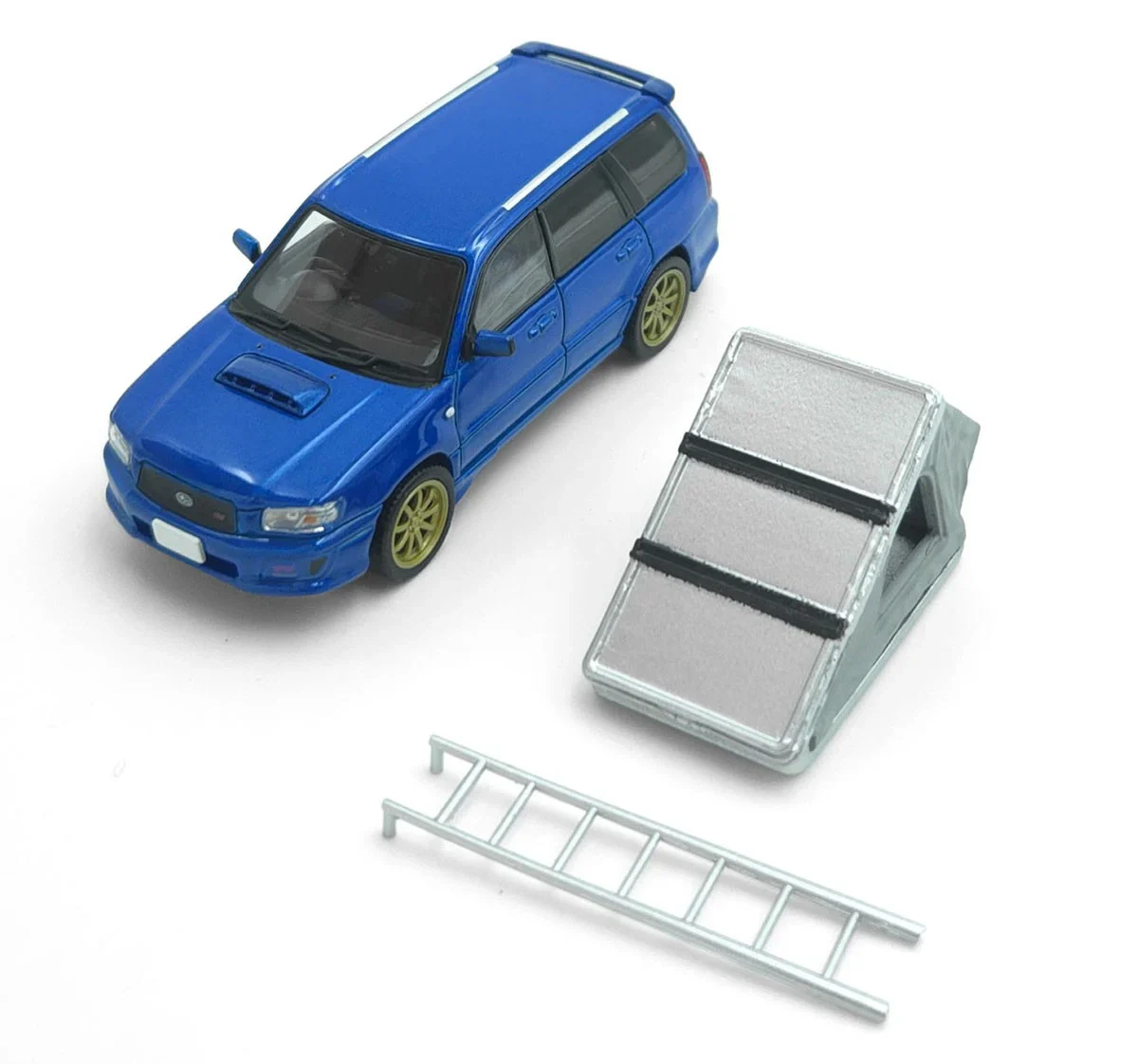 MODELMODEL 1/64 Subaru Forester STI Version Special Edition Blue MM64-SG9-Special Edition - Image 5