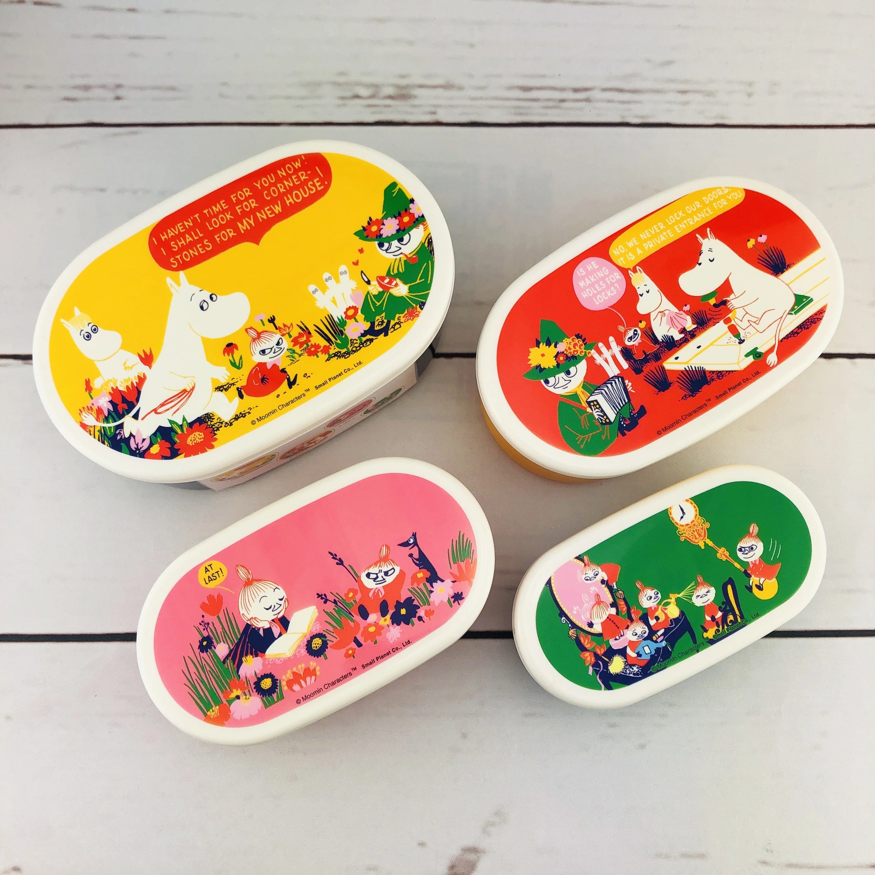 Moomin Lunch Box Set 4P by Small Planet Made in Japan MMLC3303 - Image 2