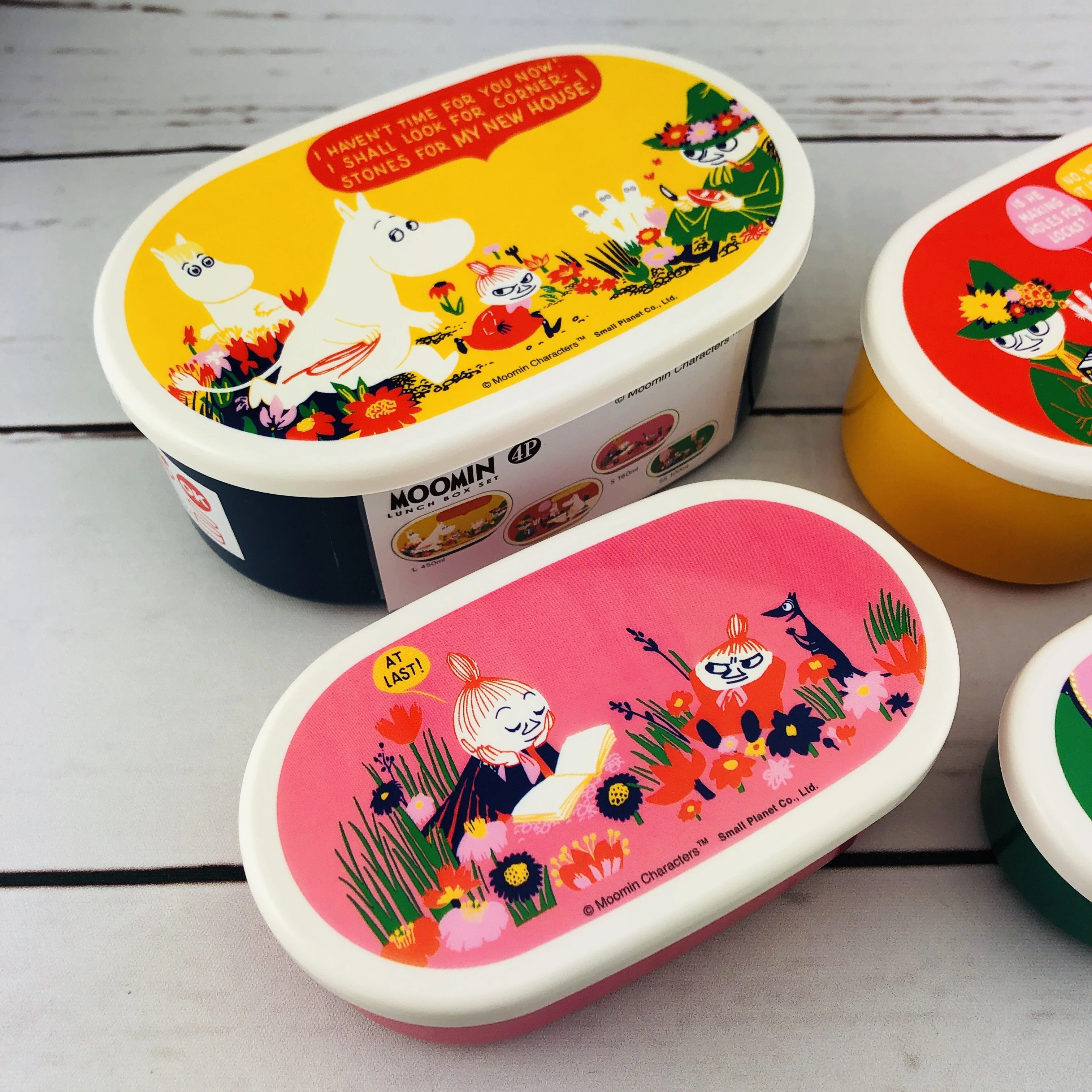 Moomin Lunch Box Set 4P by Small Planet Made in Japan MMLC3303 - Image 3
