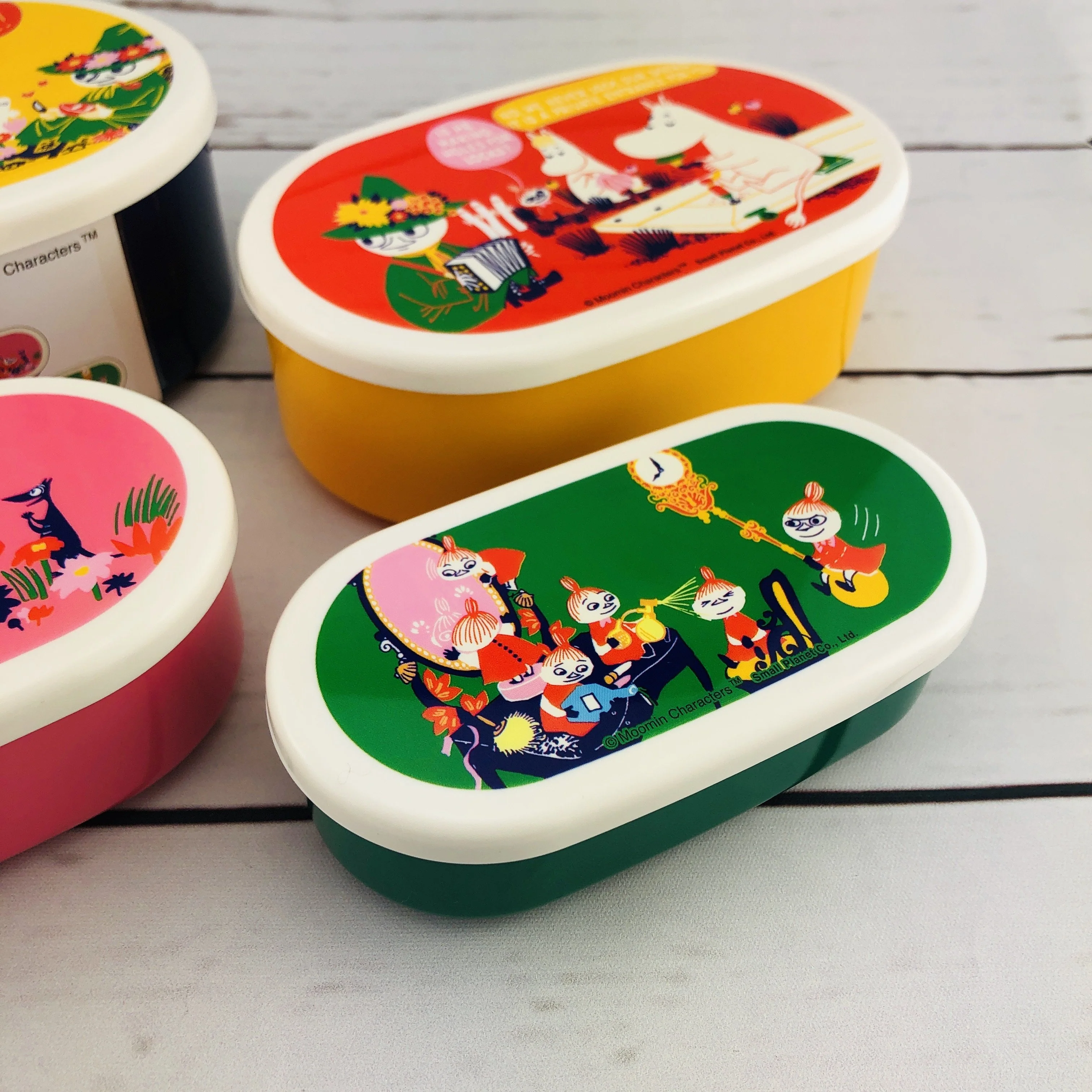 Moomin Lunch Box Set 4P by Small Planet Made in Japan MMLC3303 - Image 4