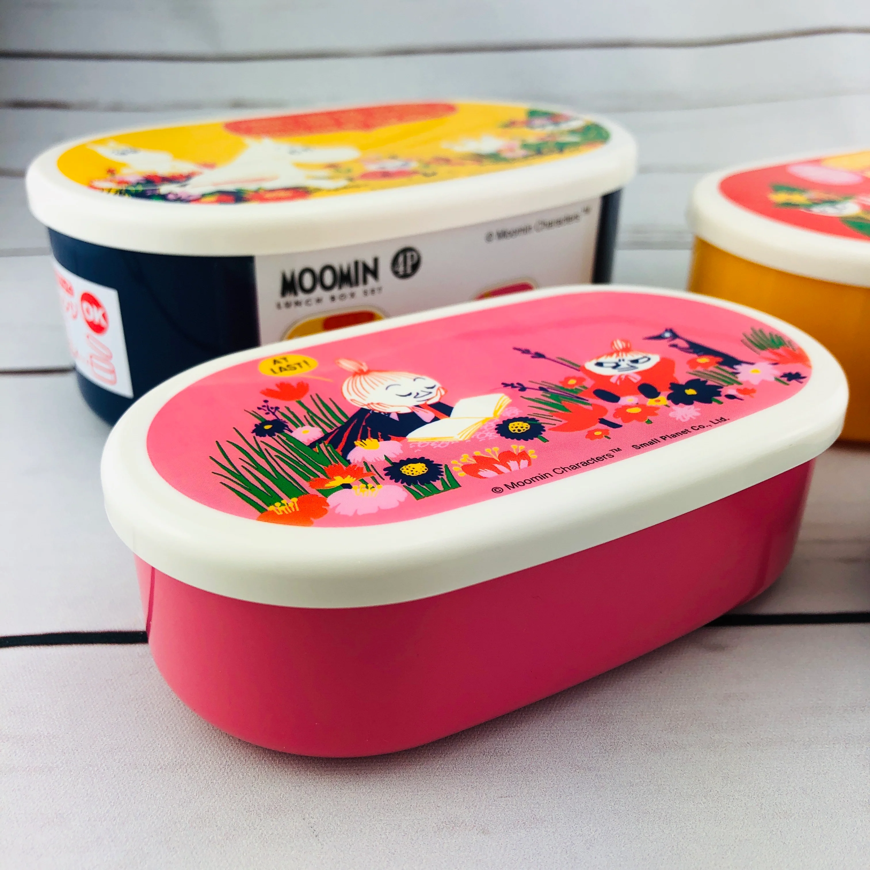 Moomin Lunch Box Set 4P by Small Planet Made in Japan MMLC3303 - Image 5
