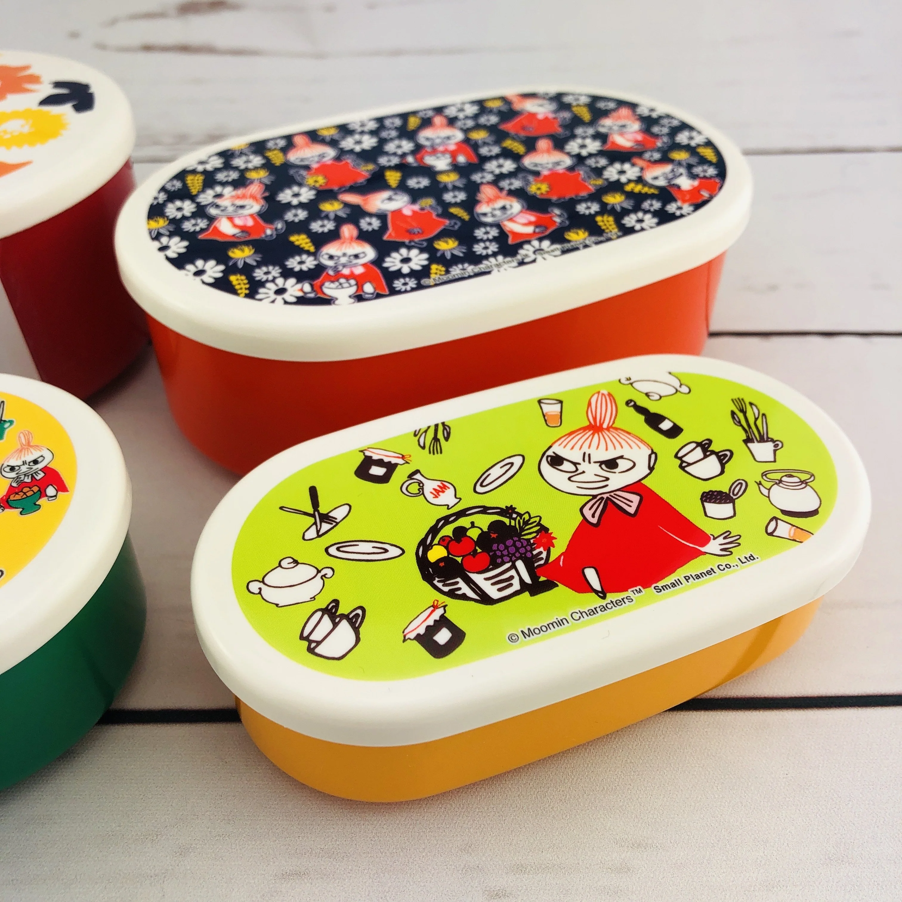 Moomin Lunch Box Set 4P by Small Planet Made in Japan MMLC3304 - Image 4