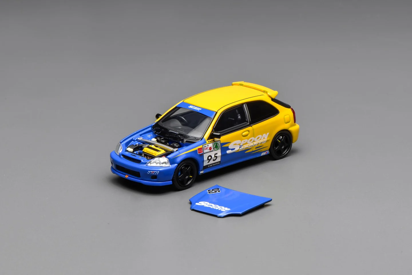 MOTORHELIX 1/64 Honda Civic Type R (EK9) Spoon Edition M65015 - Image 2