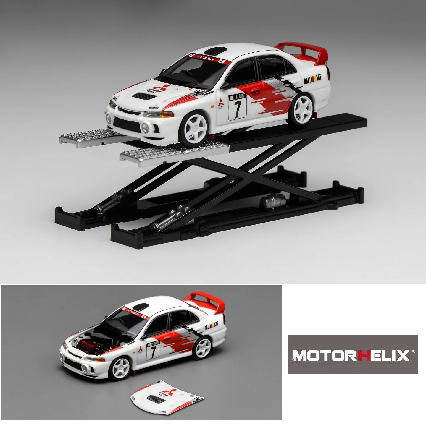 MOTORHELIX 1/64 Mitsubishi Lancer Evolution IV GSR HEC Hangzhou 2025 Event Model Limited to 599pcs M64020 - Image 2