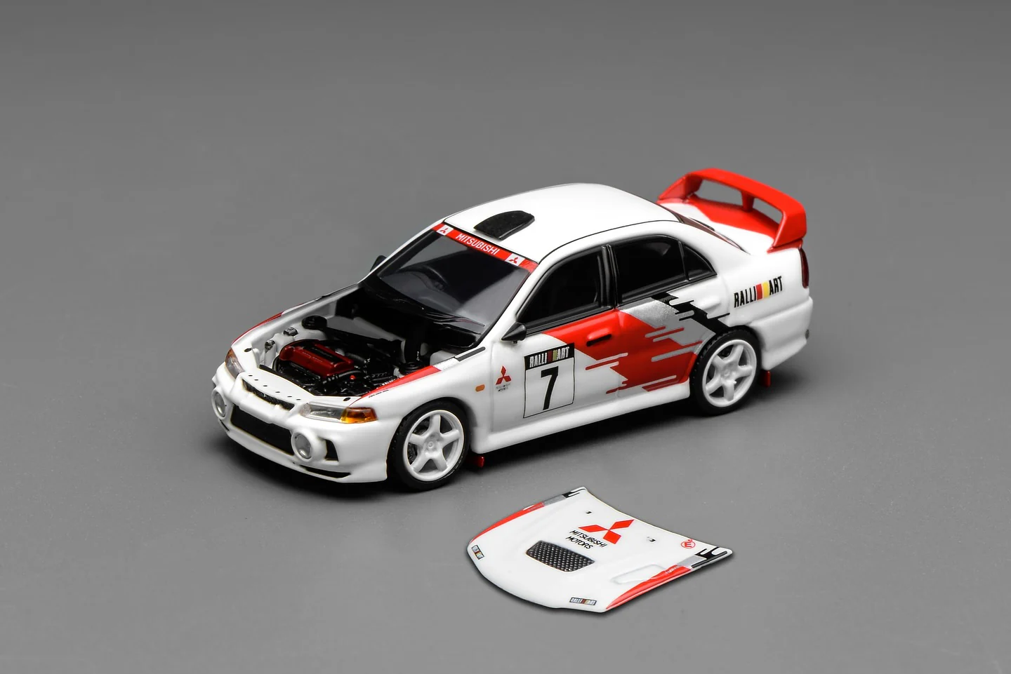 MOTORHELIX 1/64 Mitsubishi Lancer Evolution IV GSR HEC Hangzhou 2025 Event Model Limited to 599pcs M64020 - Image 3